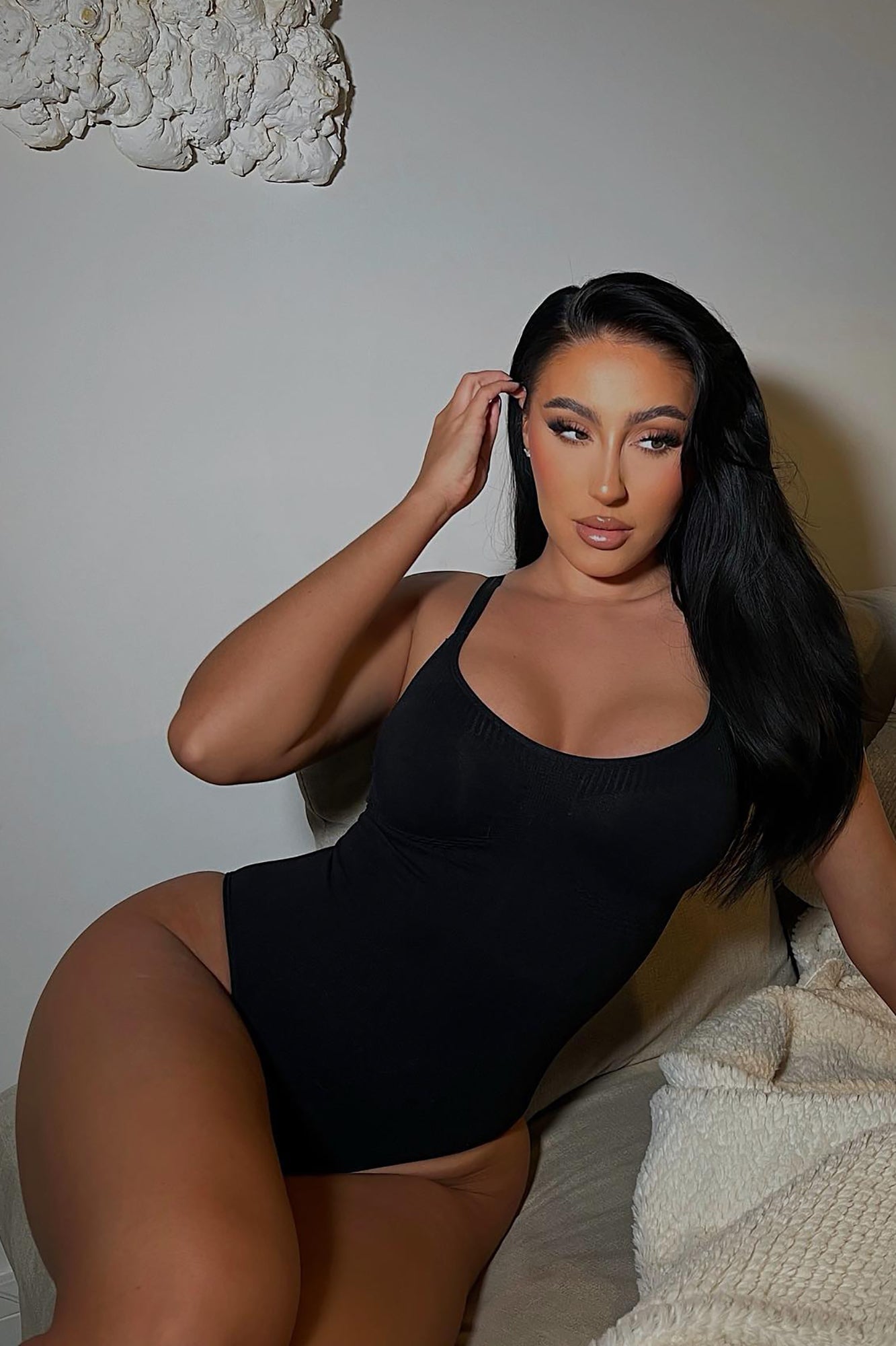 Snatched Body Shapewear Bodysuit - Black image 4