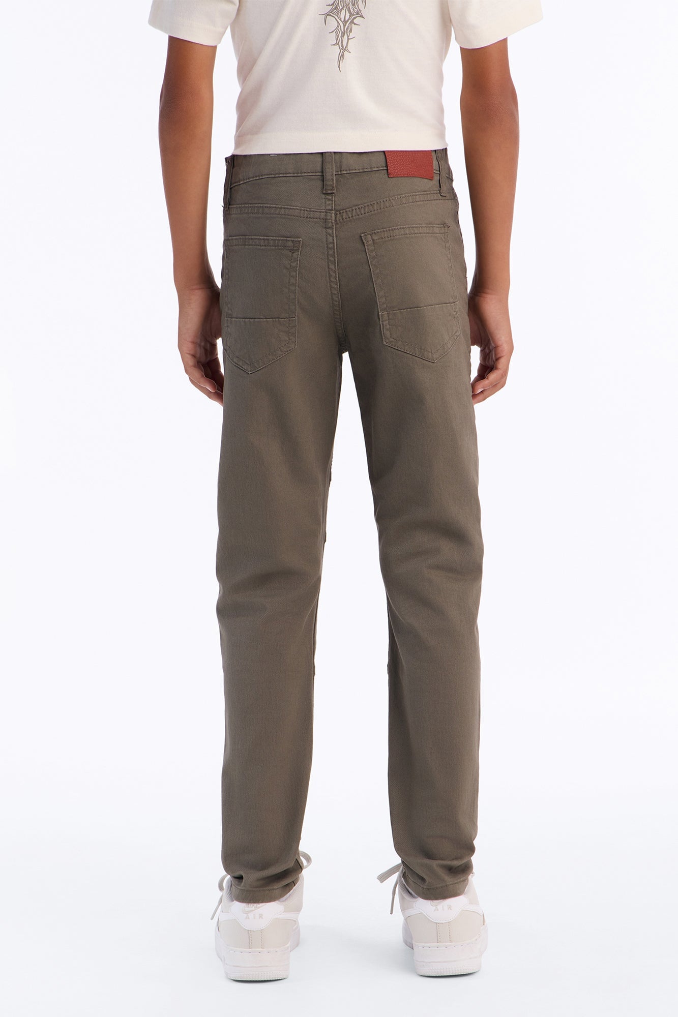 Mini On My Way Moto Skinny Jeans - Olive image 4
