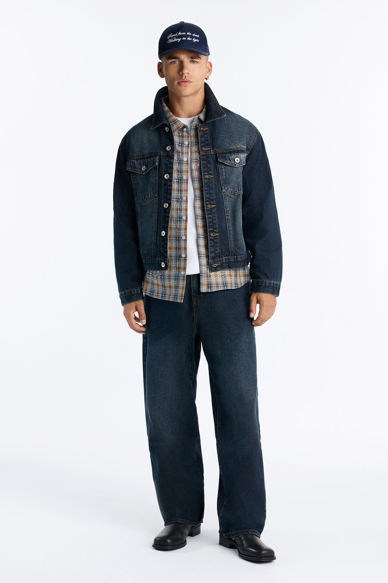 Shadow Flag Baggy Jean - Dark Wash image 9