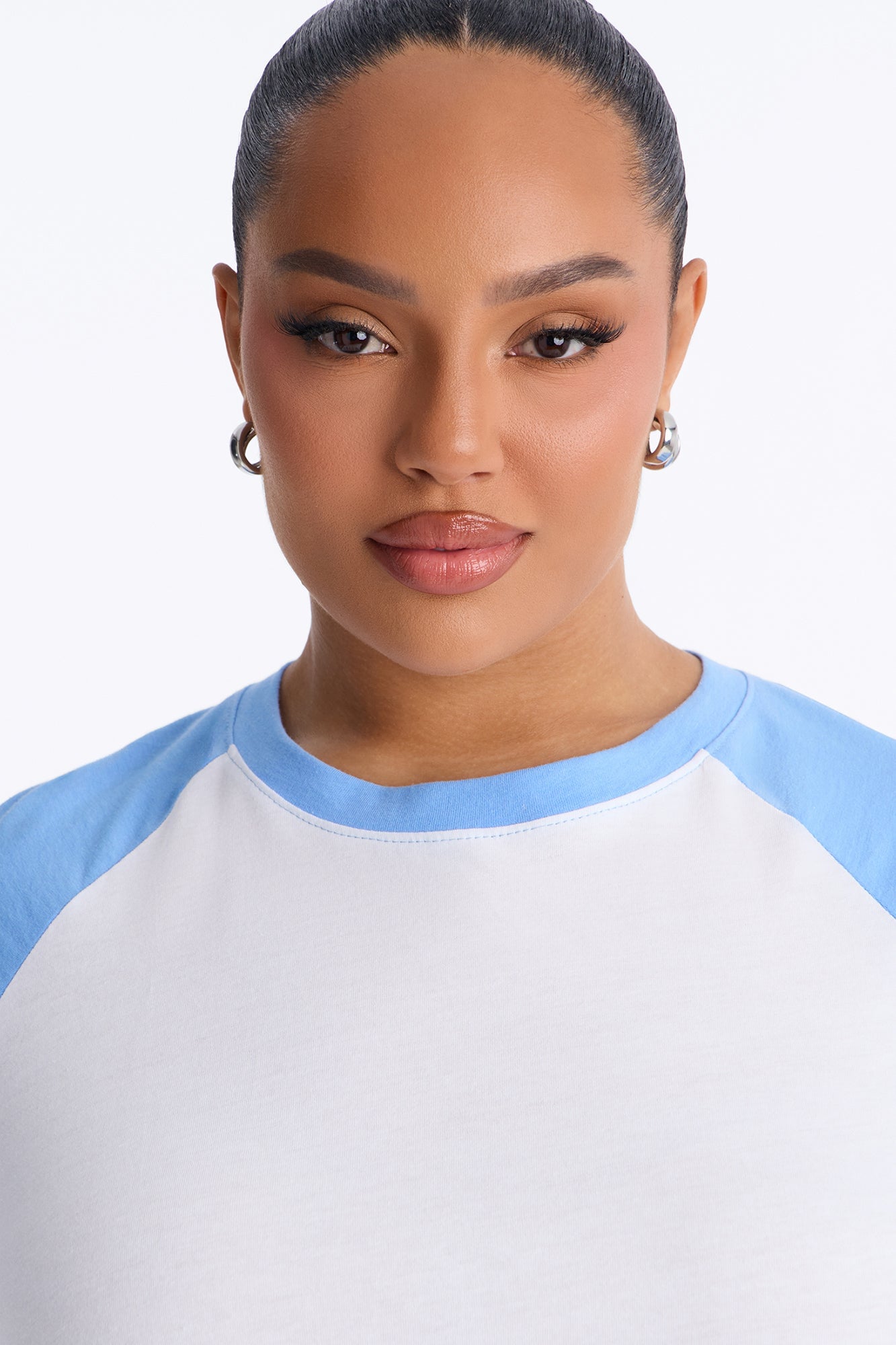 Sunday Stroll 3/4 sleeve Raglan Gaucho Set - Blue/combo image 3