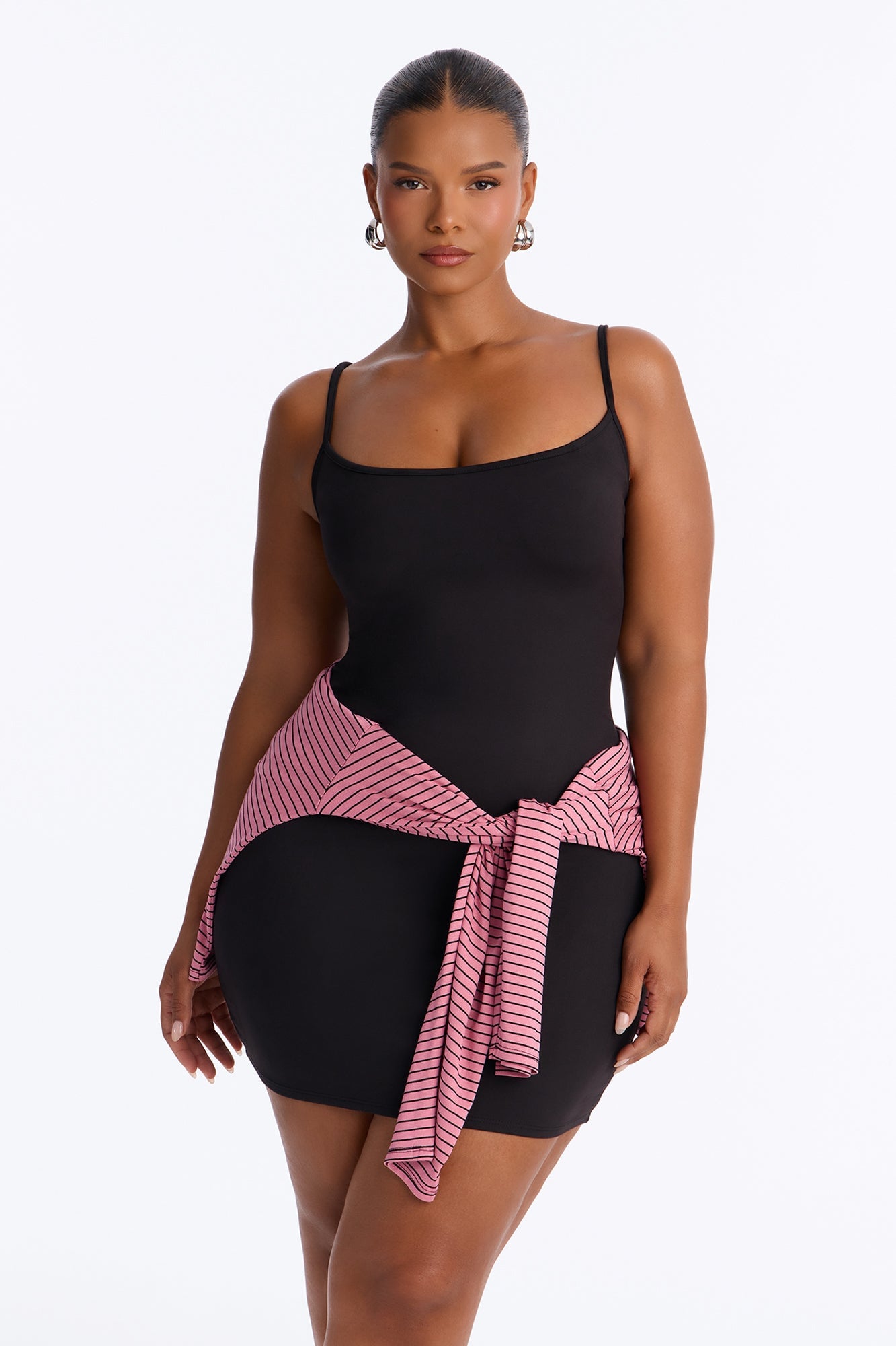 Harper Mini Dress Set - Black/Pink image 1