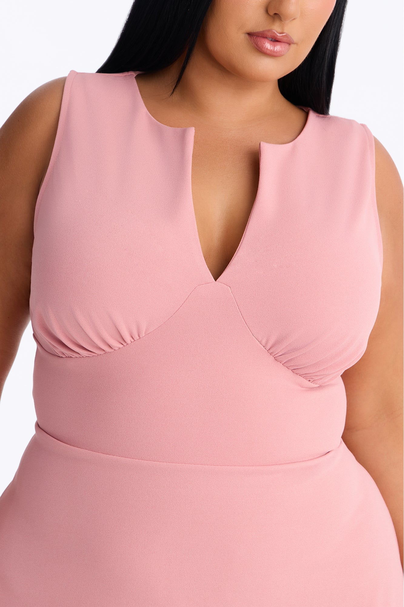 Charolette Sleeveless Midi Dress - Mauve image 3