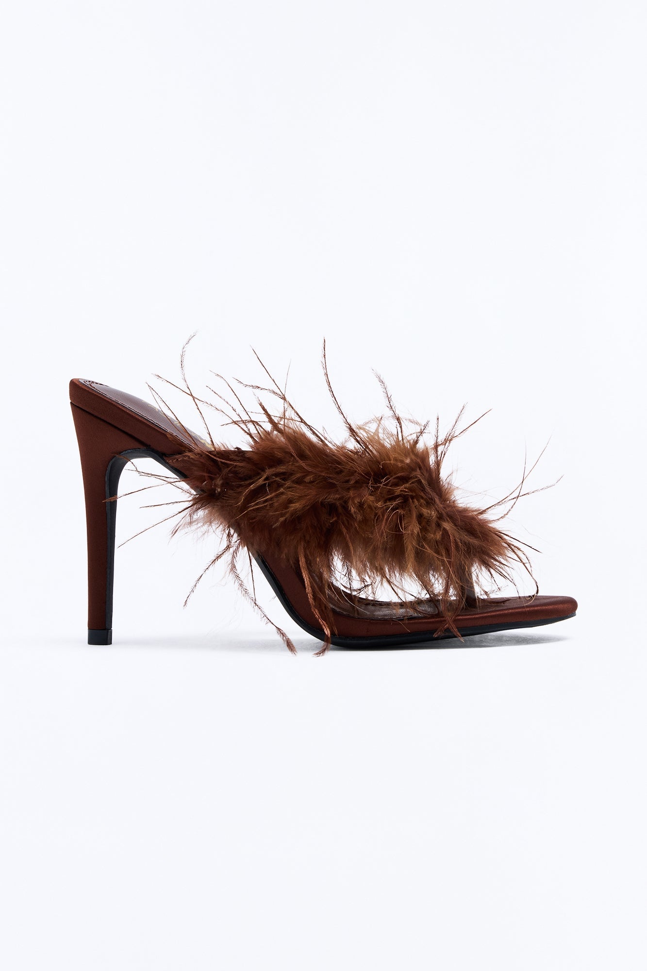 Feels Right Feather Heels - Brown image 3