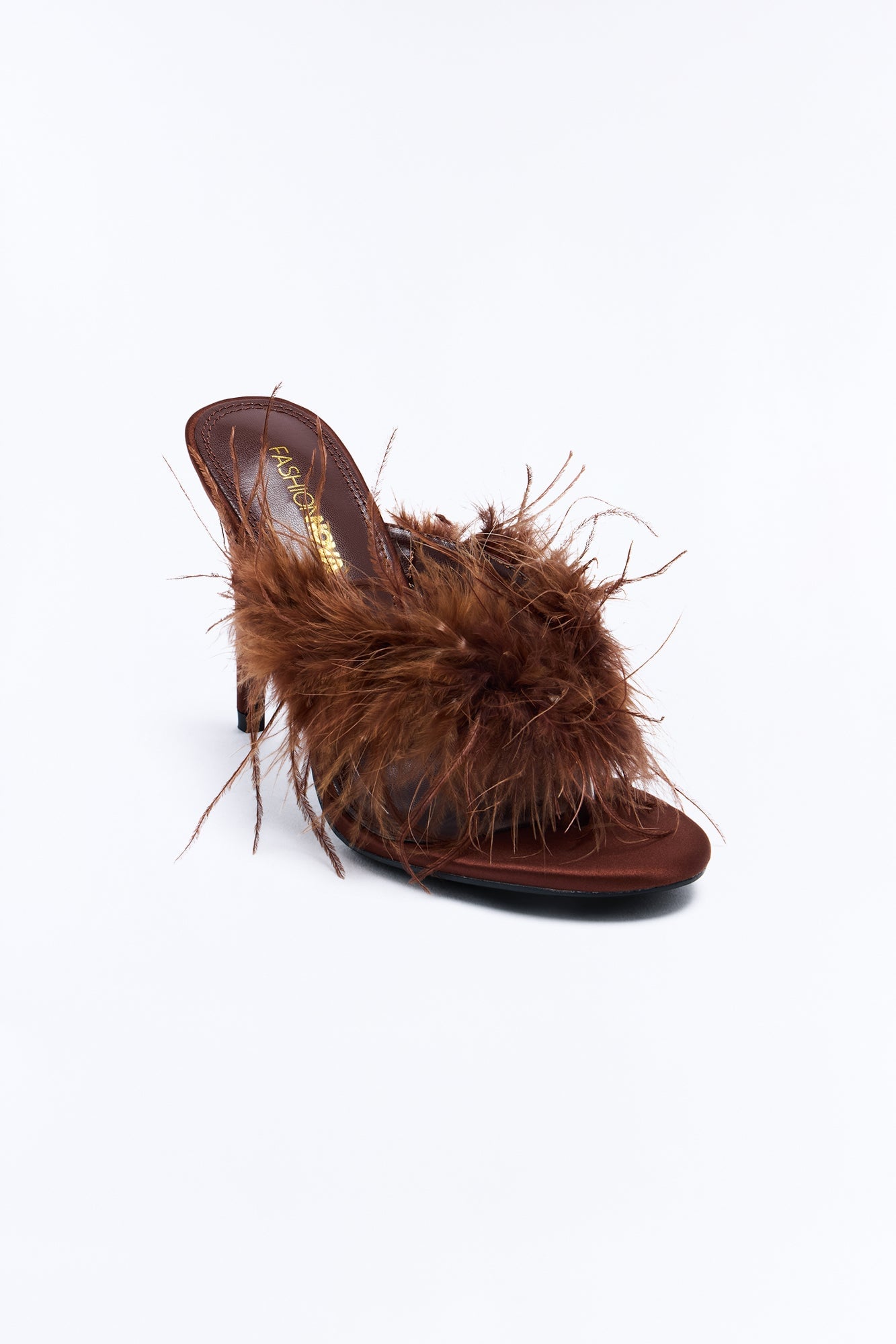 Feels Right Feather Heels - Brown image 4