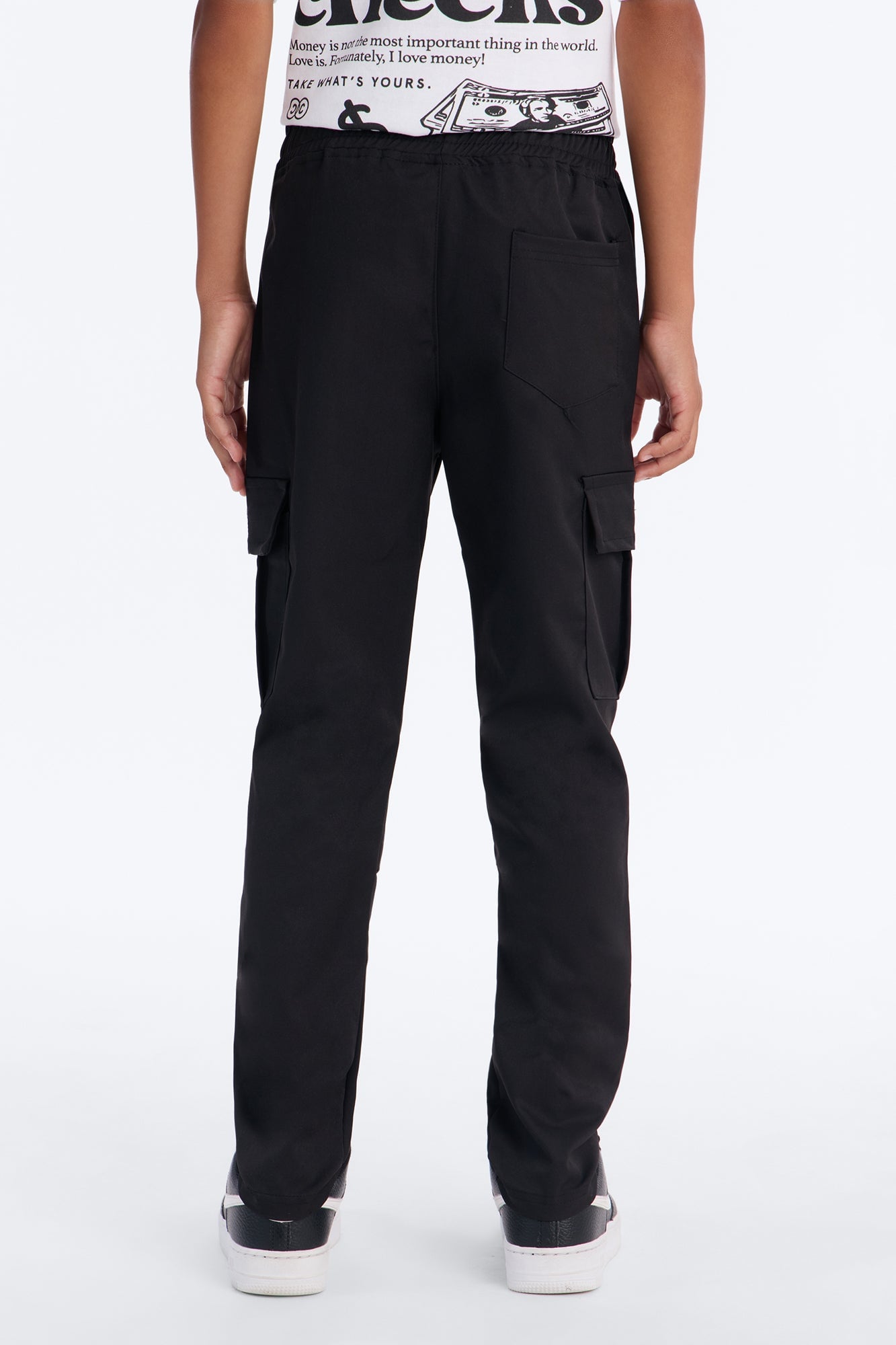 Mini No Limit Cargo Pants - Black image 3
