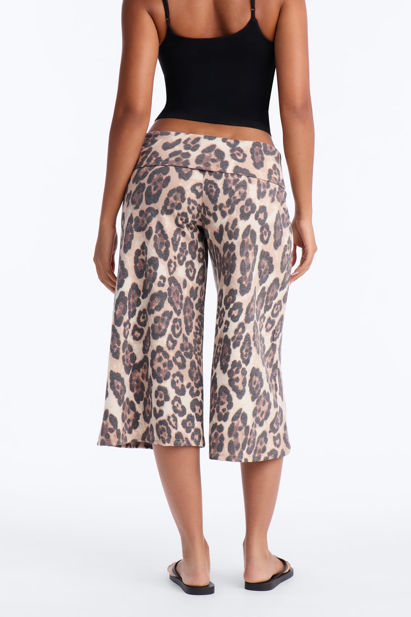 Kiki Leopard Low Rise Foldover Gaucho Pant - Leopard image 8