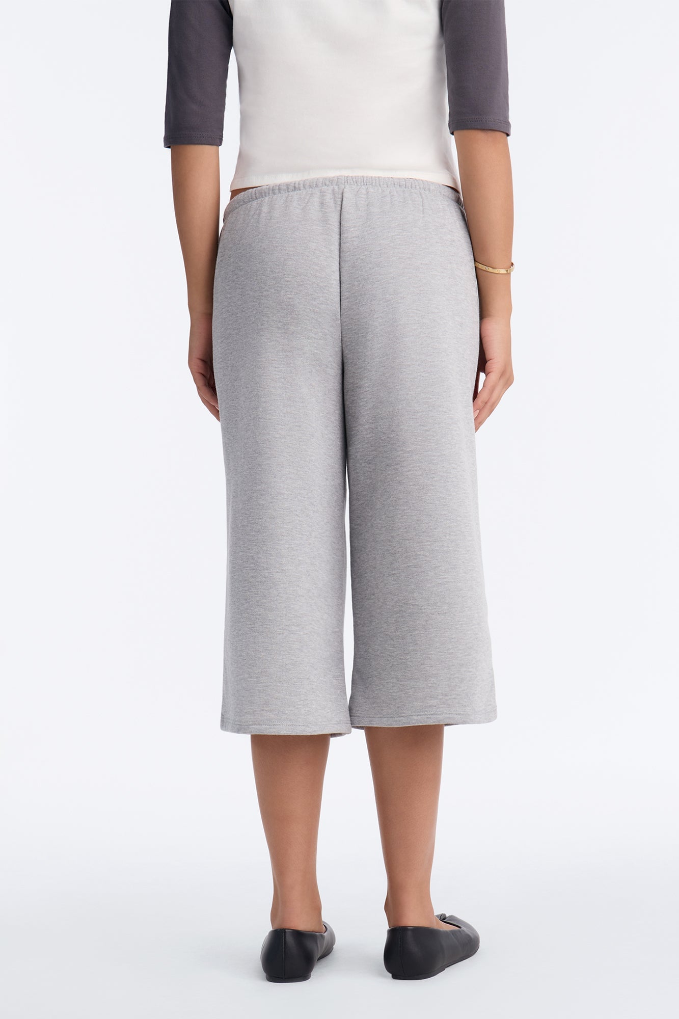 Reese French Terry Long Lounge Short - Heather Grey image 8