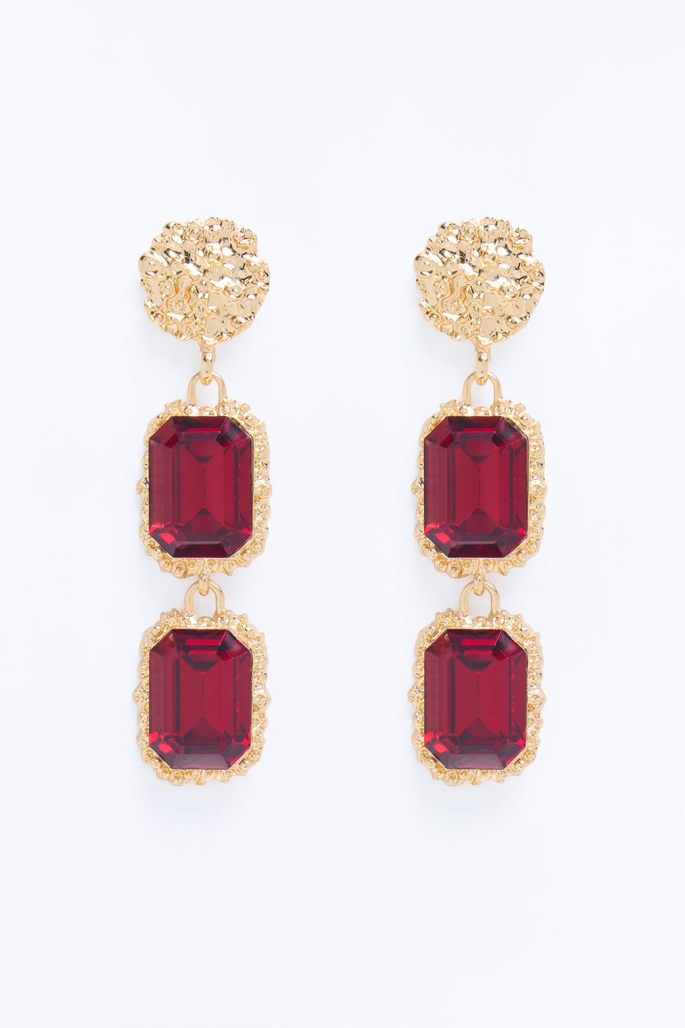 Let's Talk About It Earrings - Burgundy/combo image 3