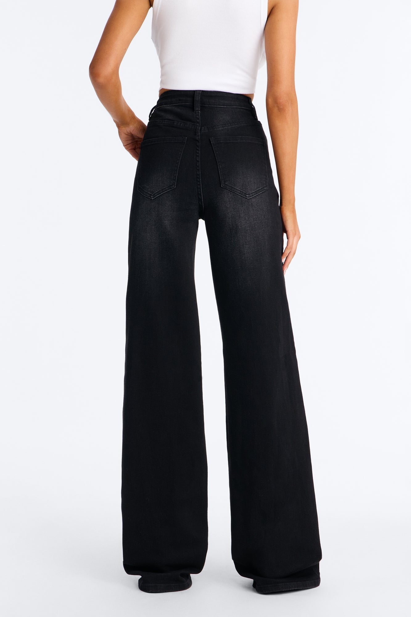 Tall Everyday Basic Straight Leg Denim Jeans - Black image 7