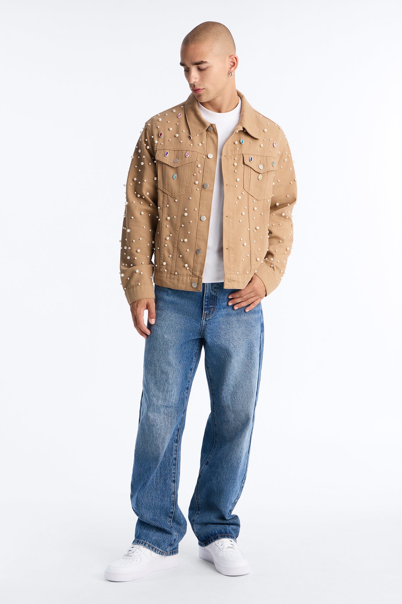 All Over Hardware Work Jacket - Khaki image 6