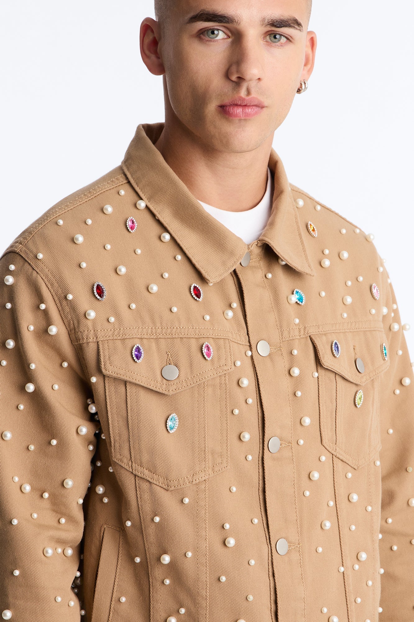 All Over Hardware Work Jacket - Khaki image 7