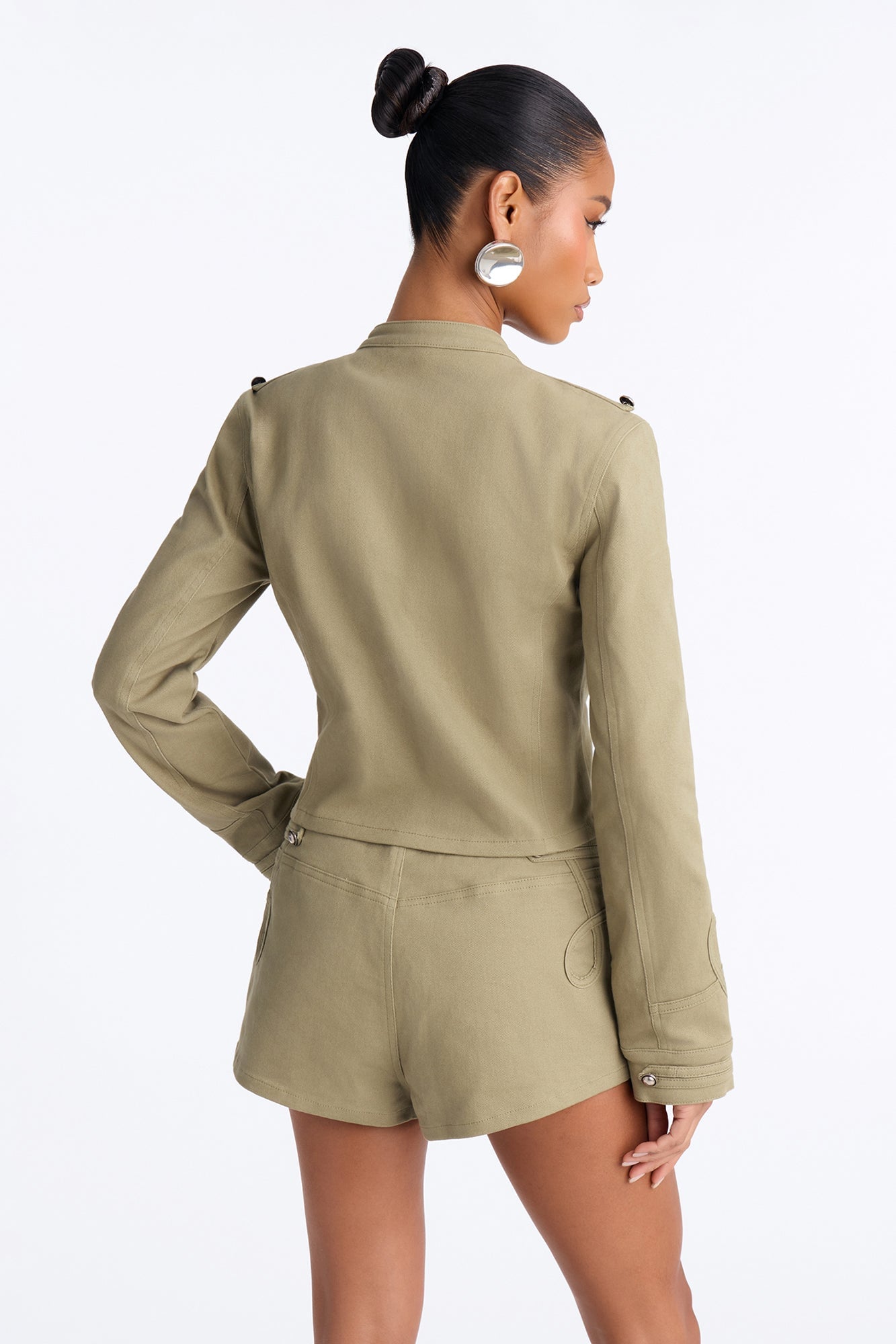 Freya Utility Jacket And Short Set - Green image 9
