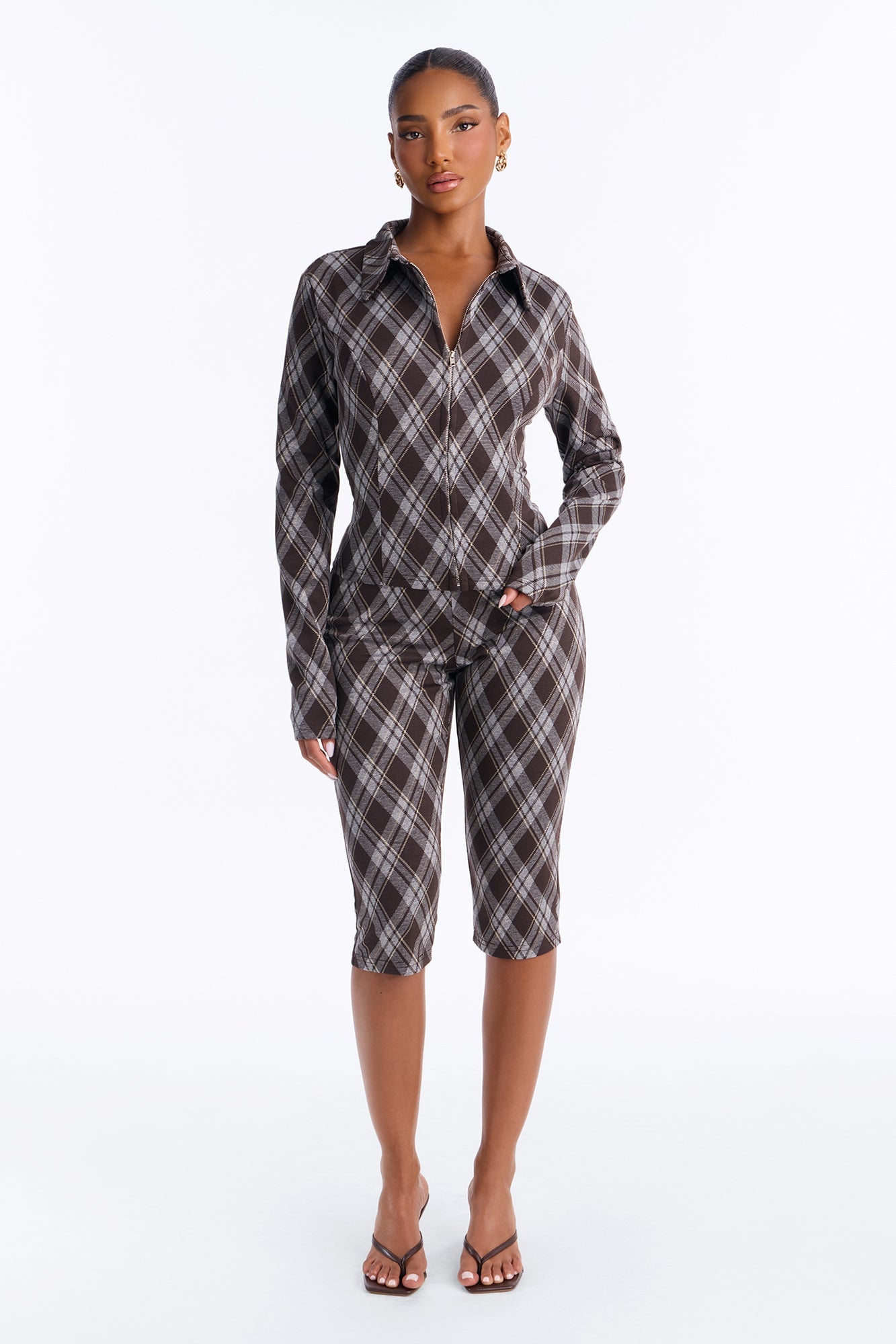 Jodie Argyle Capri Set - Brown image 7