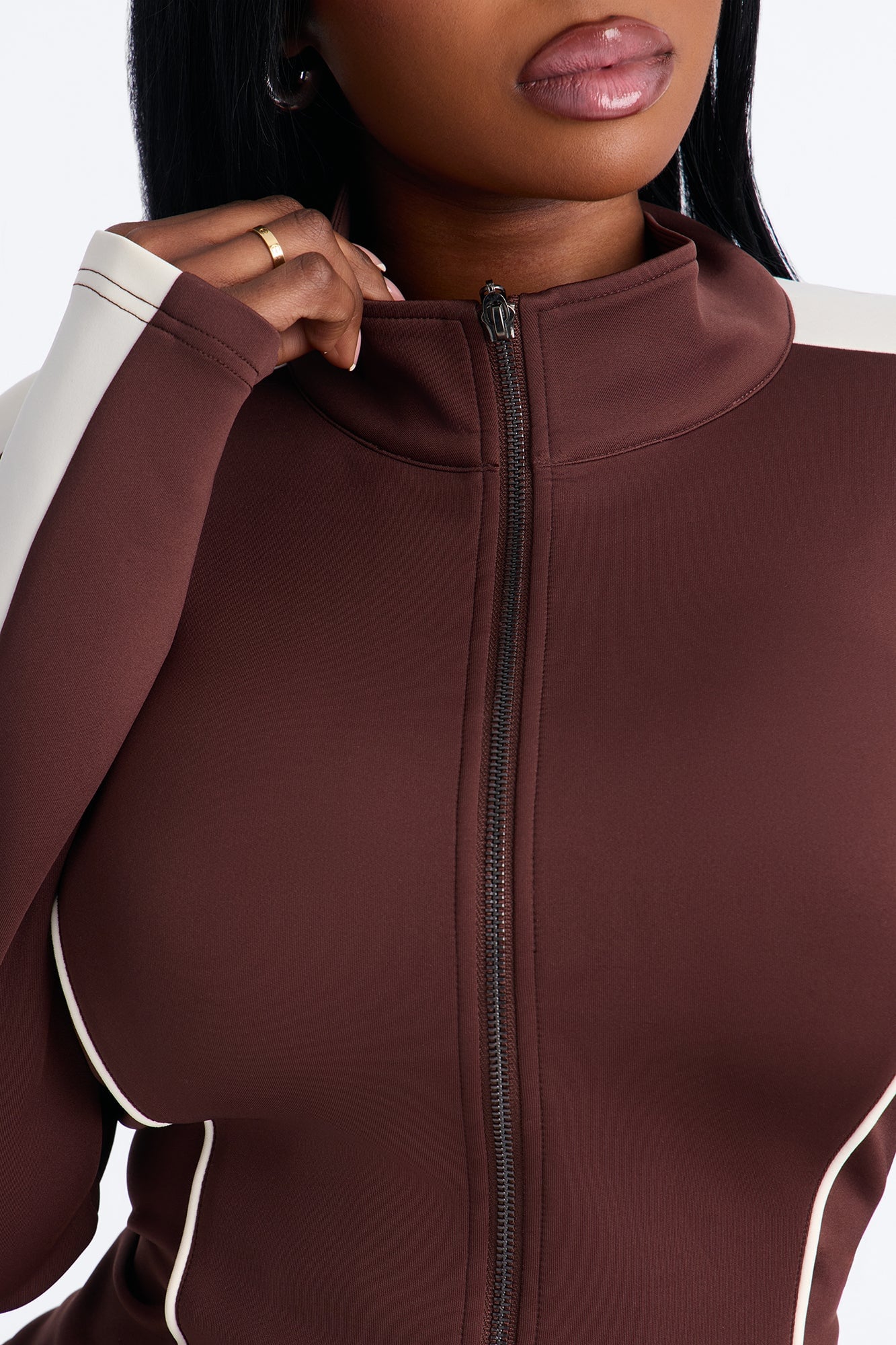 All In One Track Pant Set - Chocolate image 4
