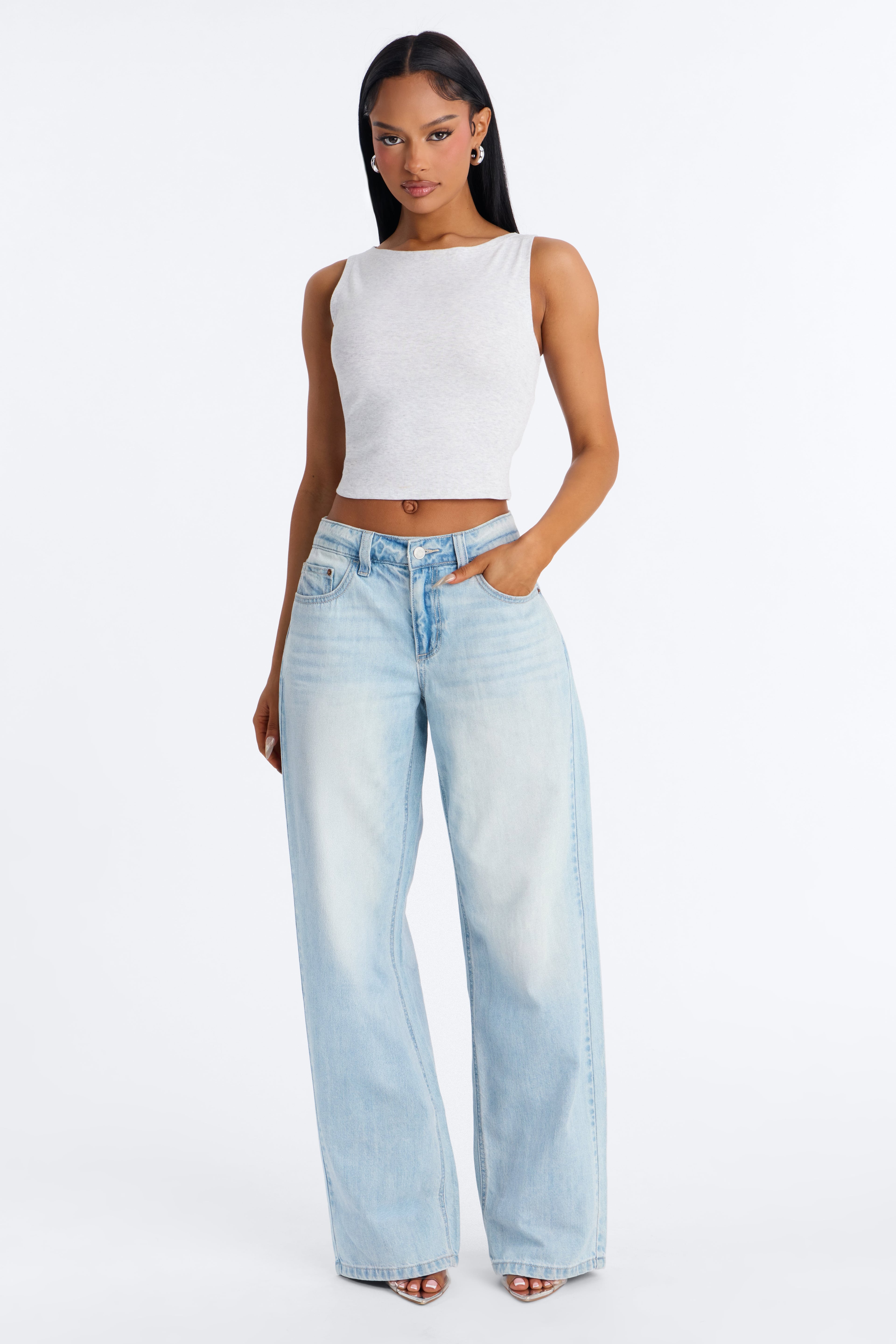 North Shore Baggy Jeans - Light Wash image 2