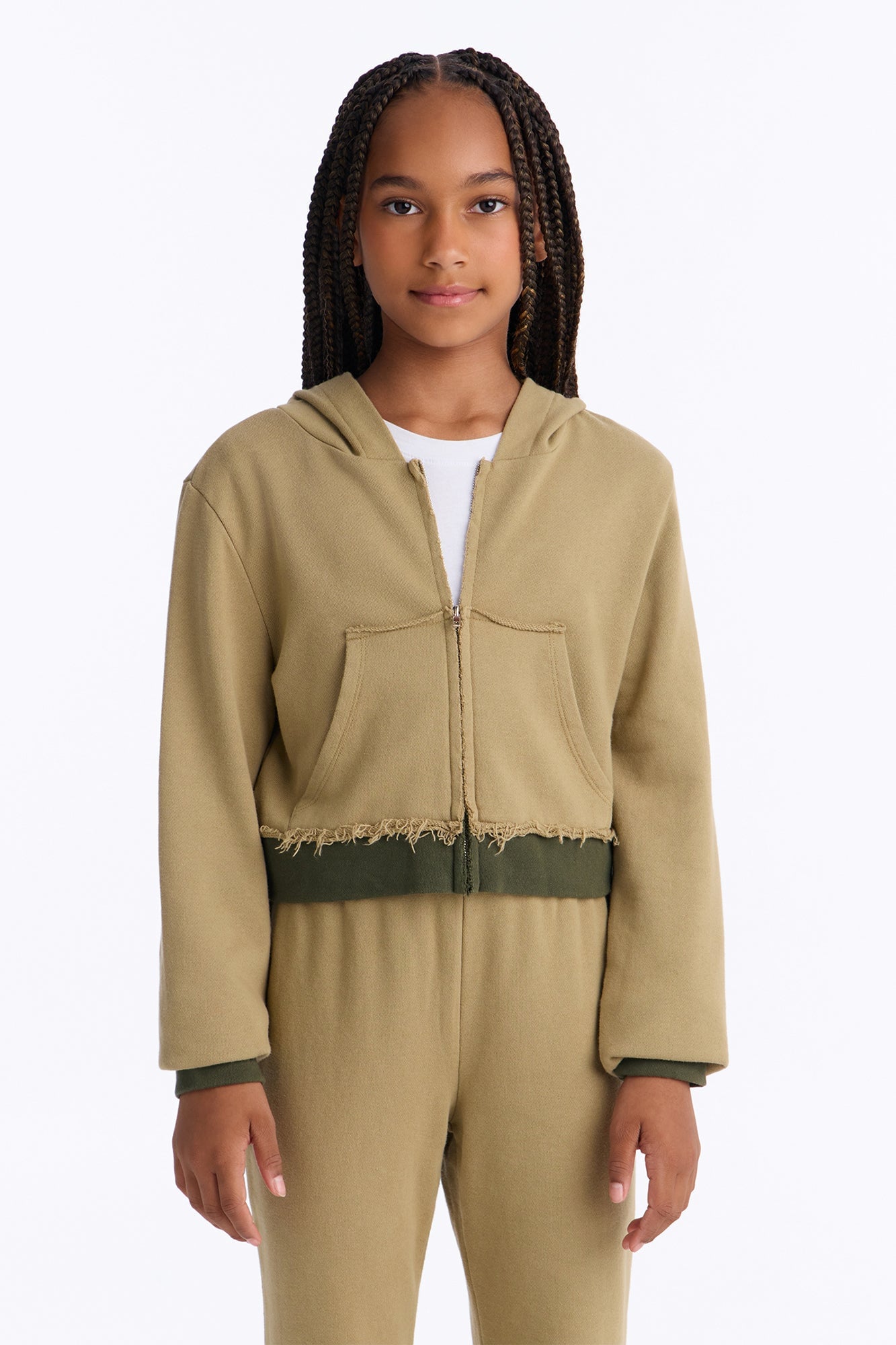 Mini Keeping Up With Me Pant Set - Olive image 2