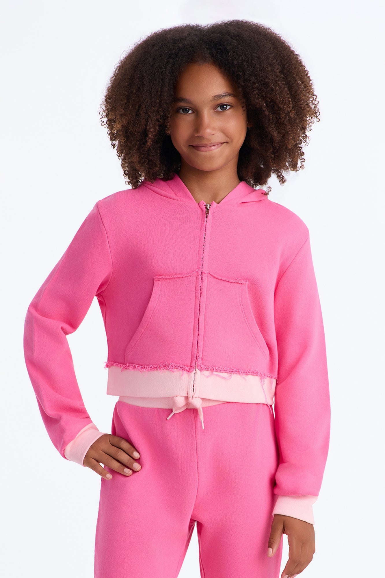 Mini Keeping Up With Me Pant Set - Pink image 2