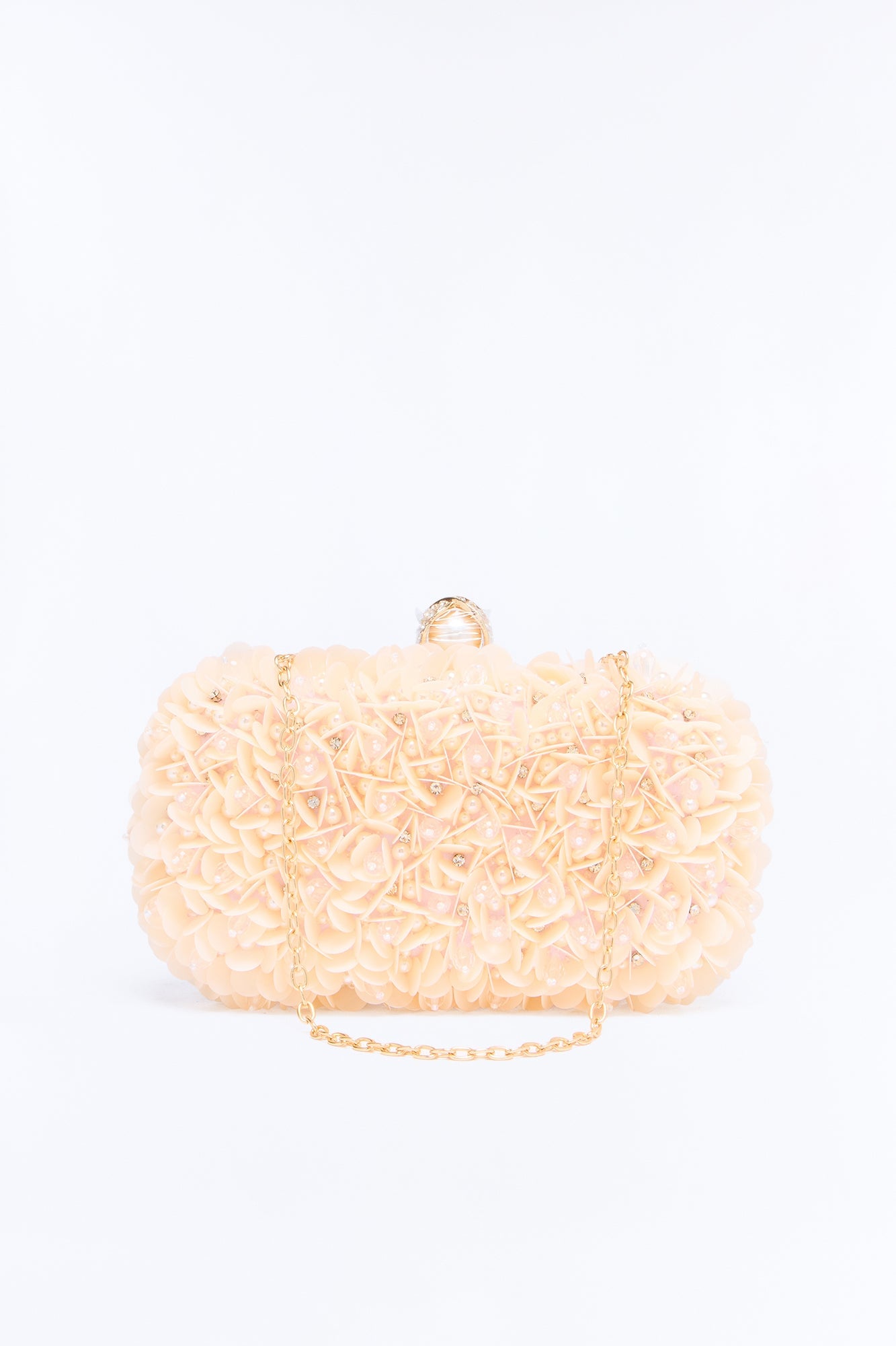 Sparkling Petals Sequin Clutch - Pink image 4