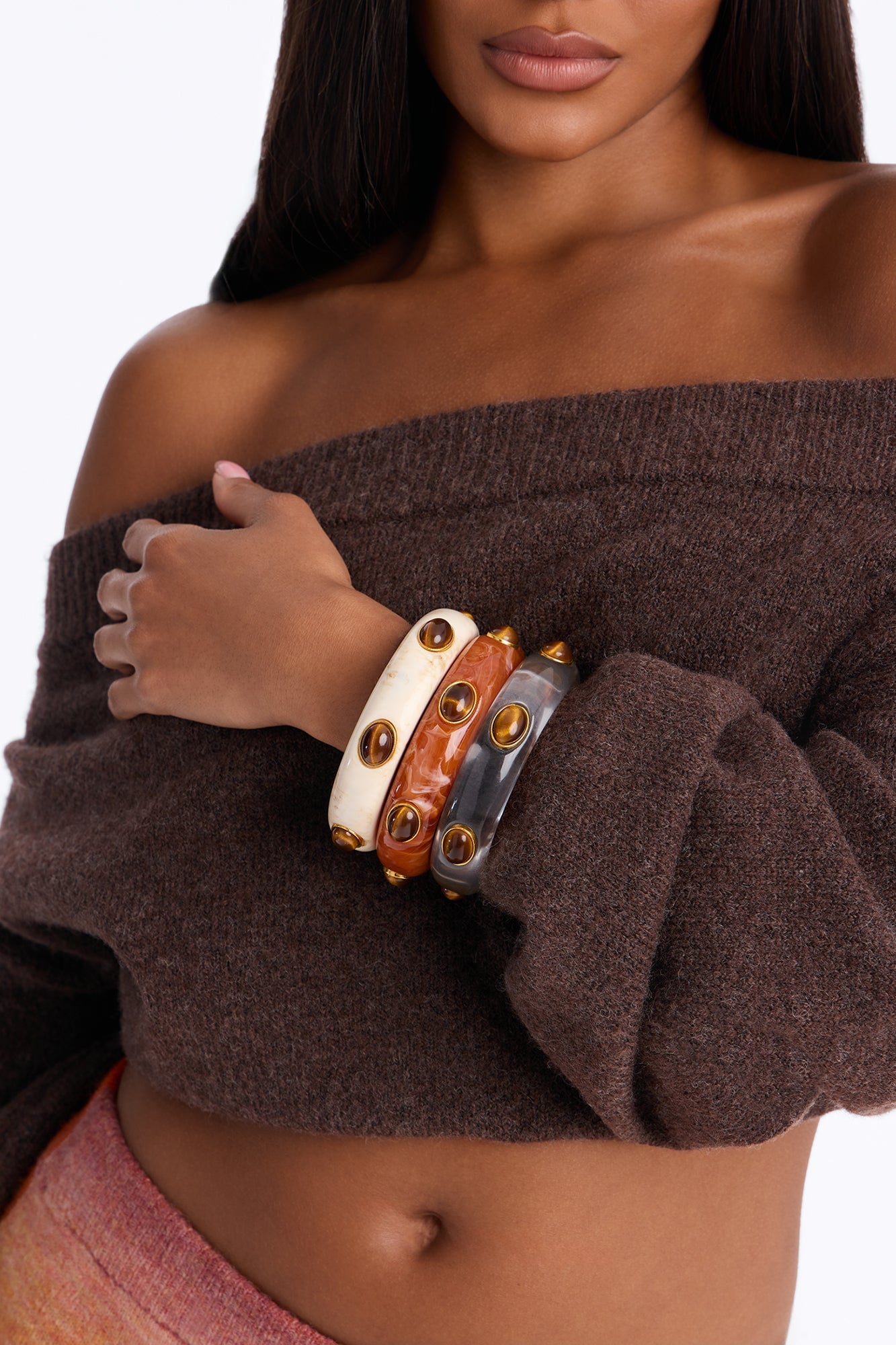Eye On You 3 Piece Bracelet Set - Multi Color image 2