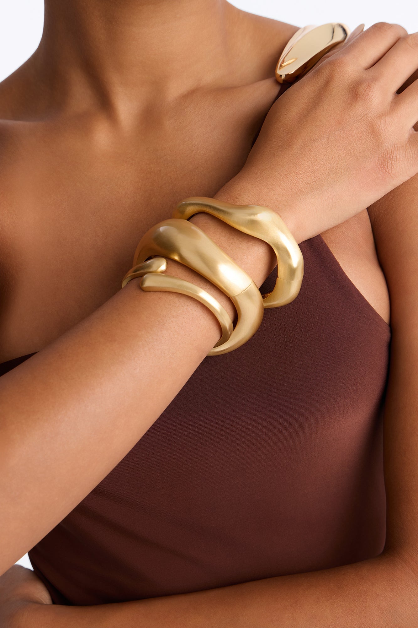 Back Again 3 Piece Bracelet Set - Antique Gold image 2