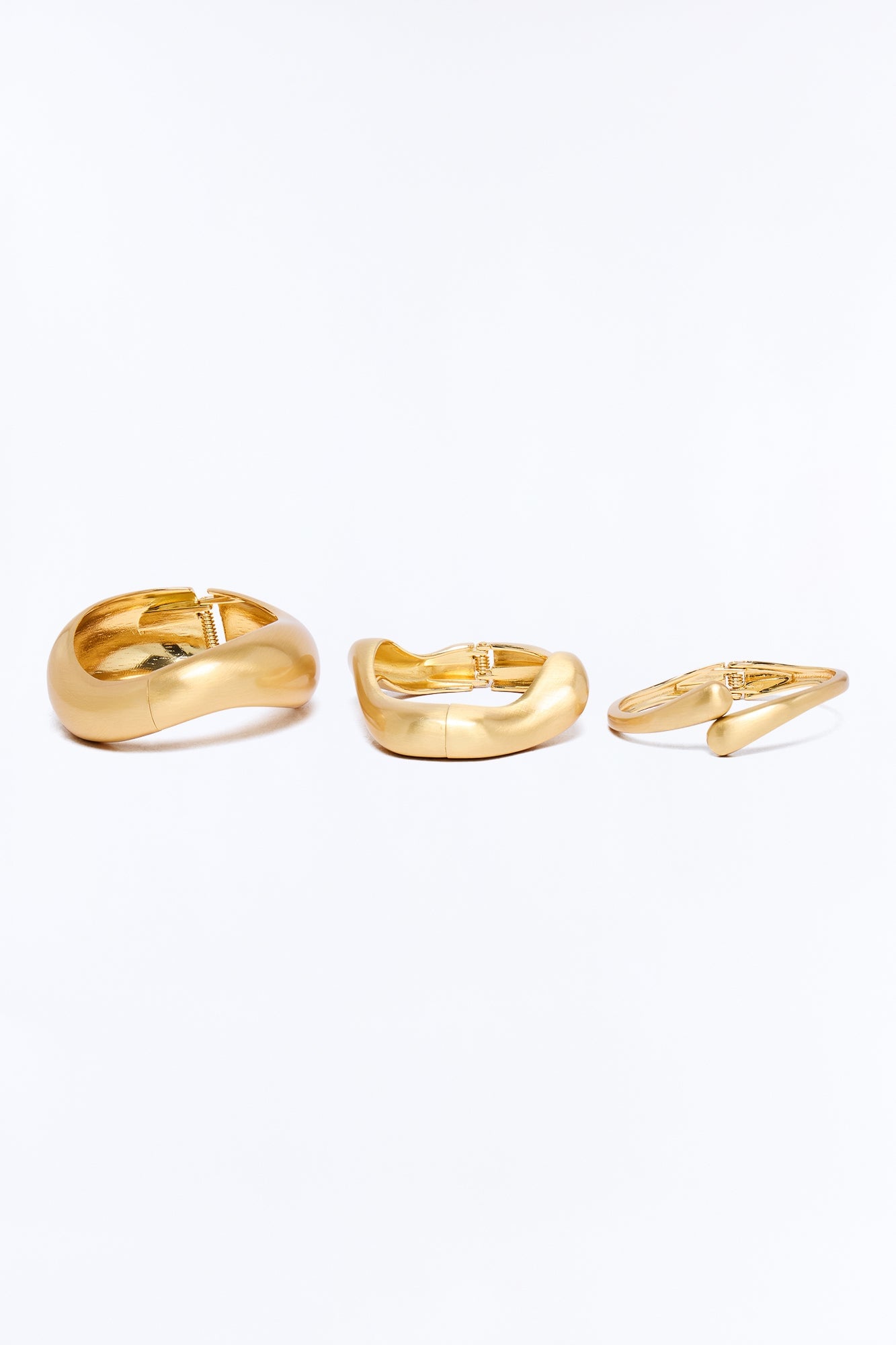 Back Again 3 Piece Bracelet Set - Antique Gold image 3