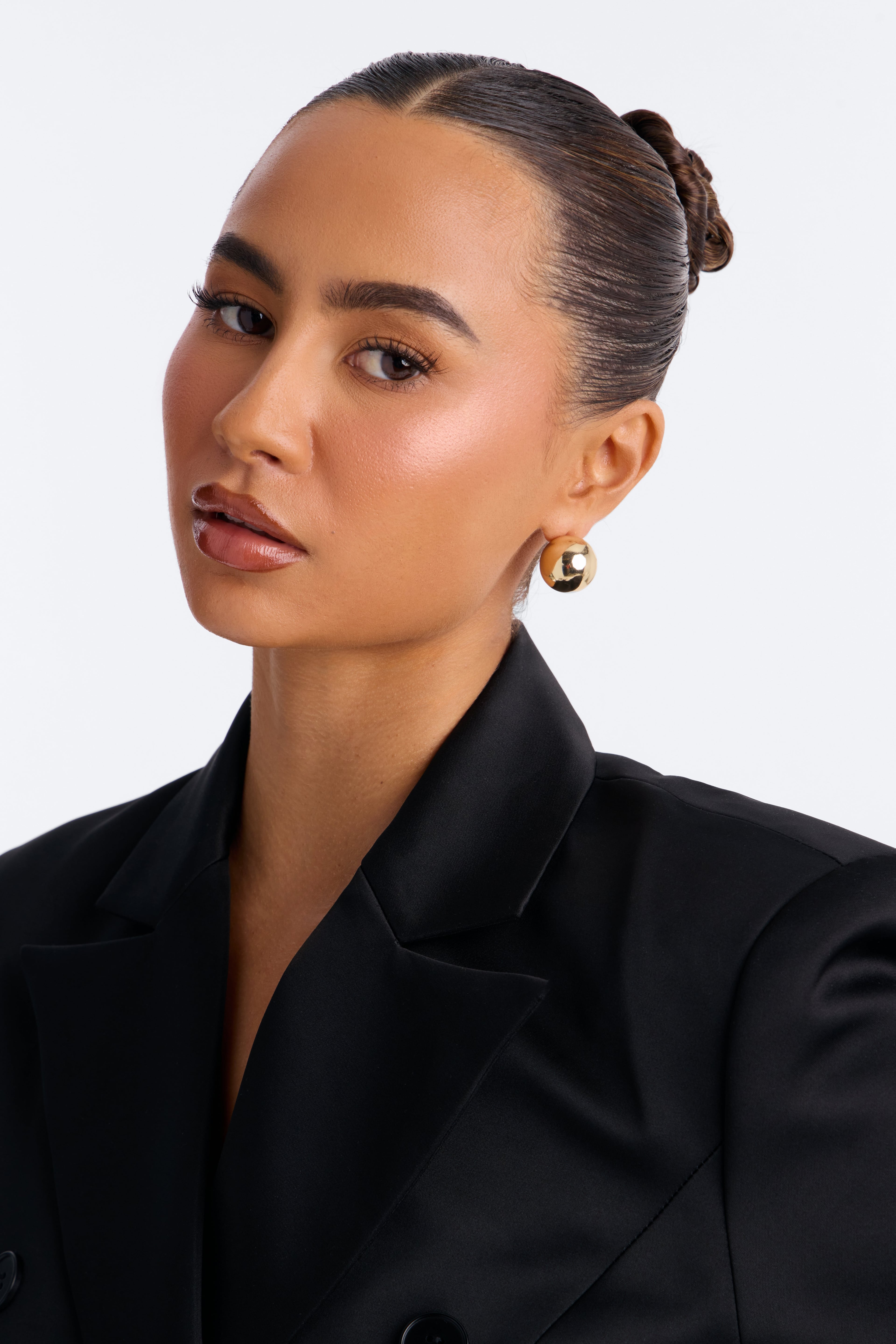 No Feelings 3 Pair Multi Earrings Set - Gold image 1