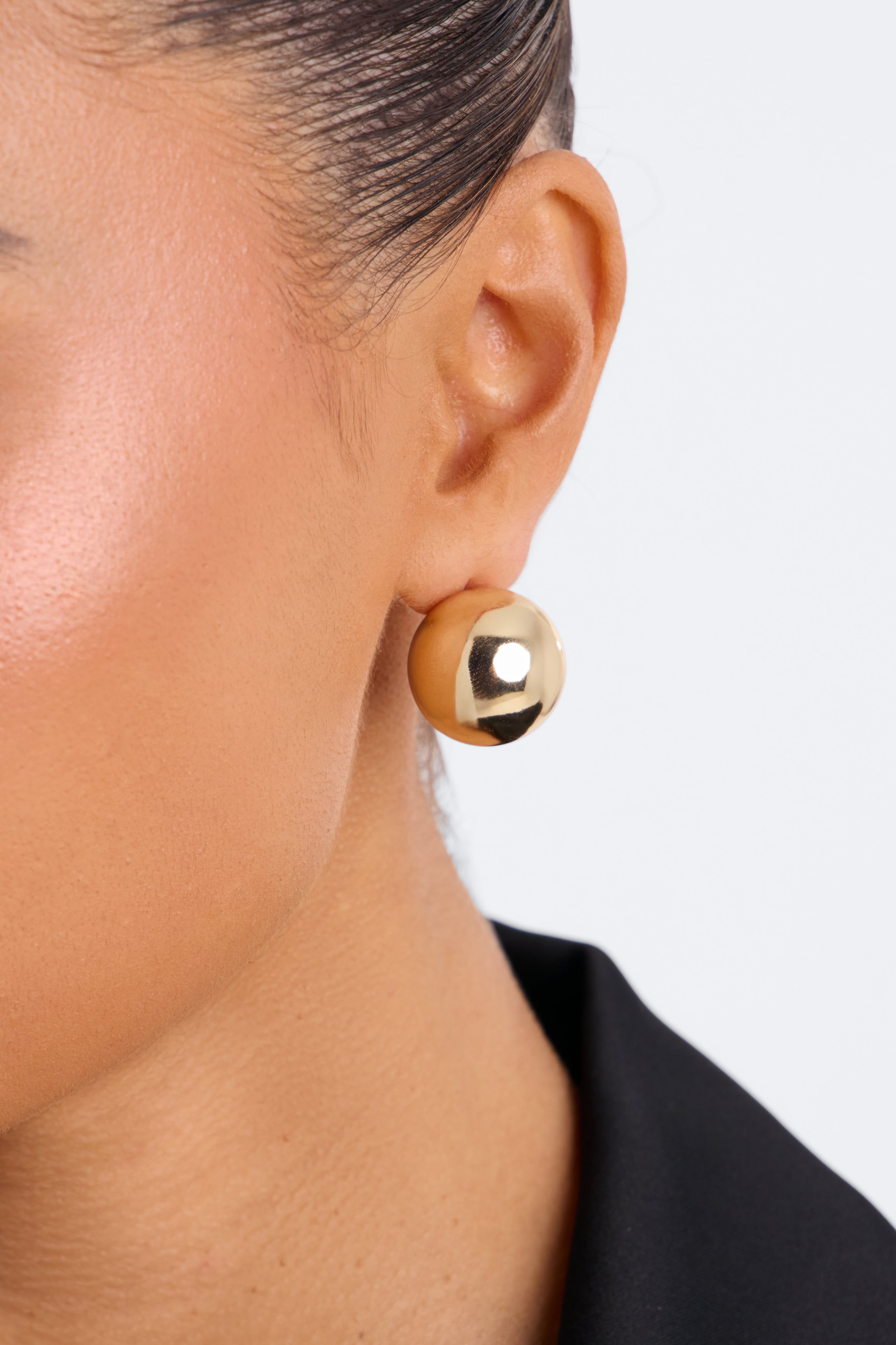 No Feelings 3 Pair Multi Earrings Set - Gold image 2