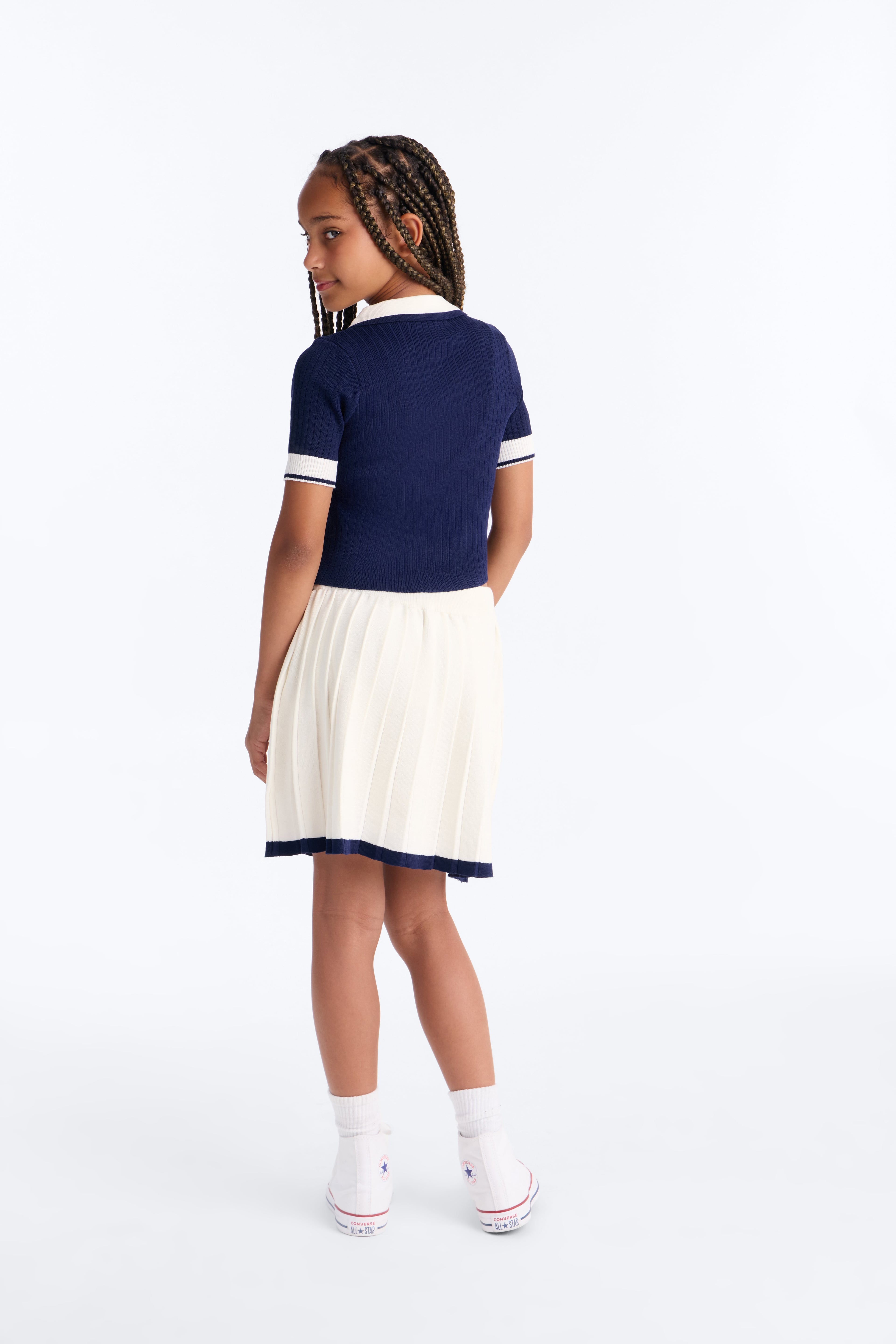 Mini Stick Around Skirt Set - Navy/combo image 3