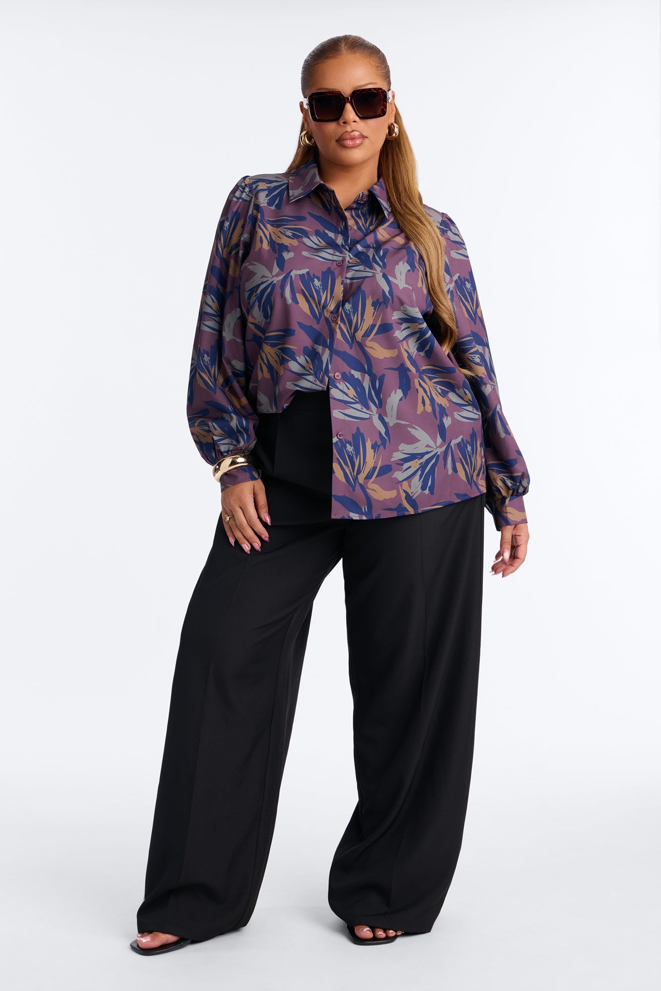 Feel A Way Shirt - Plum/Multi image 2