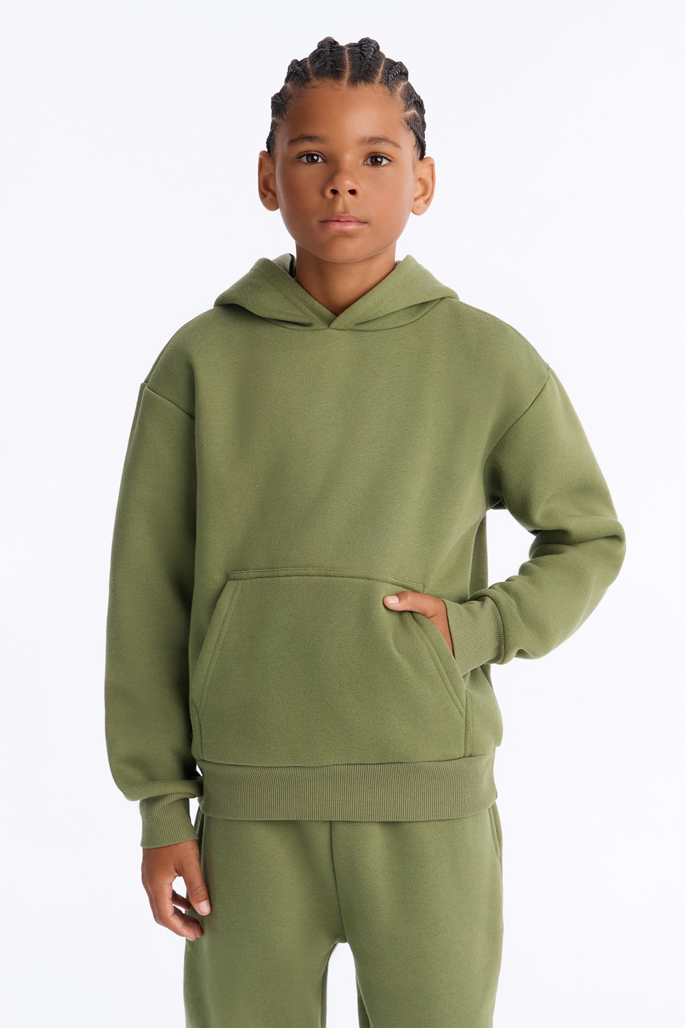Mini Tyson Hoodie - Olive image 1