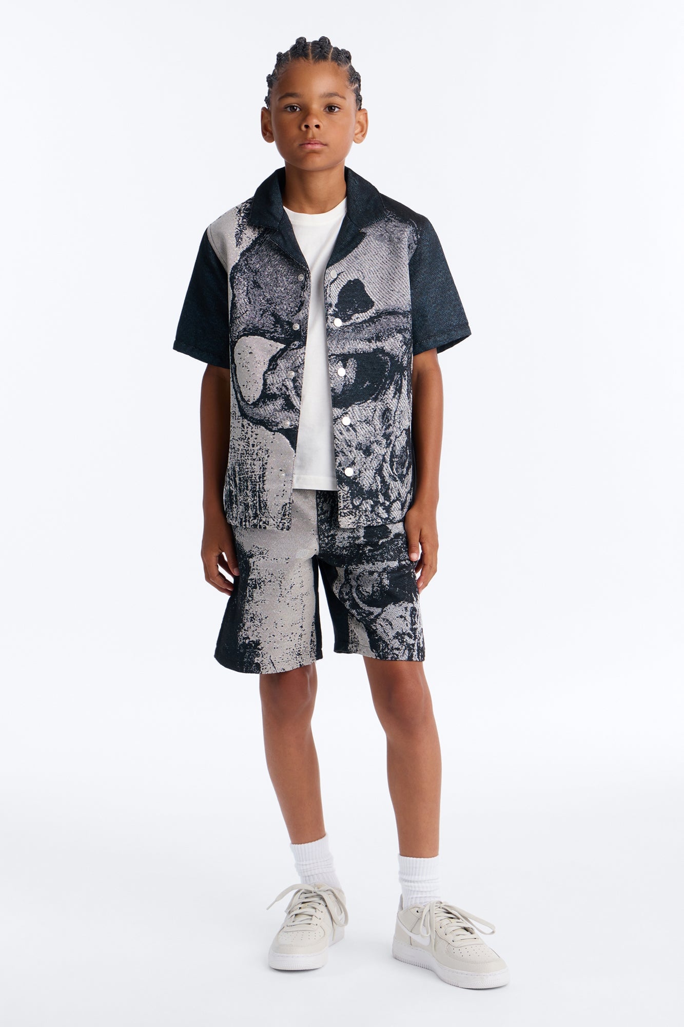 Mini Azrael Tapestry Shorts - Black/combo image 1