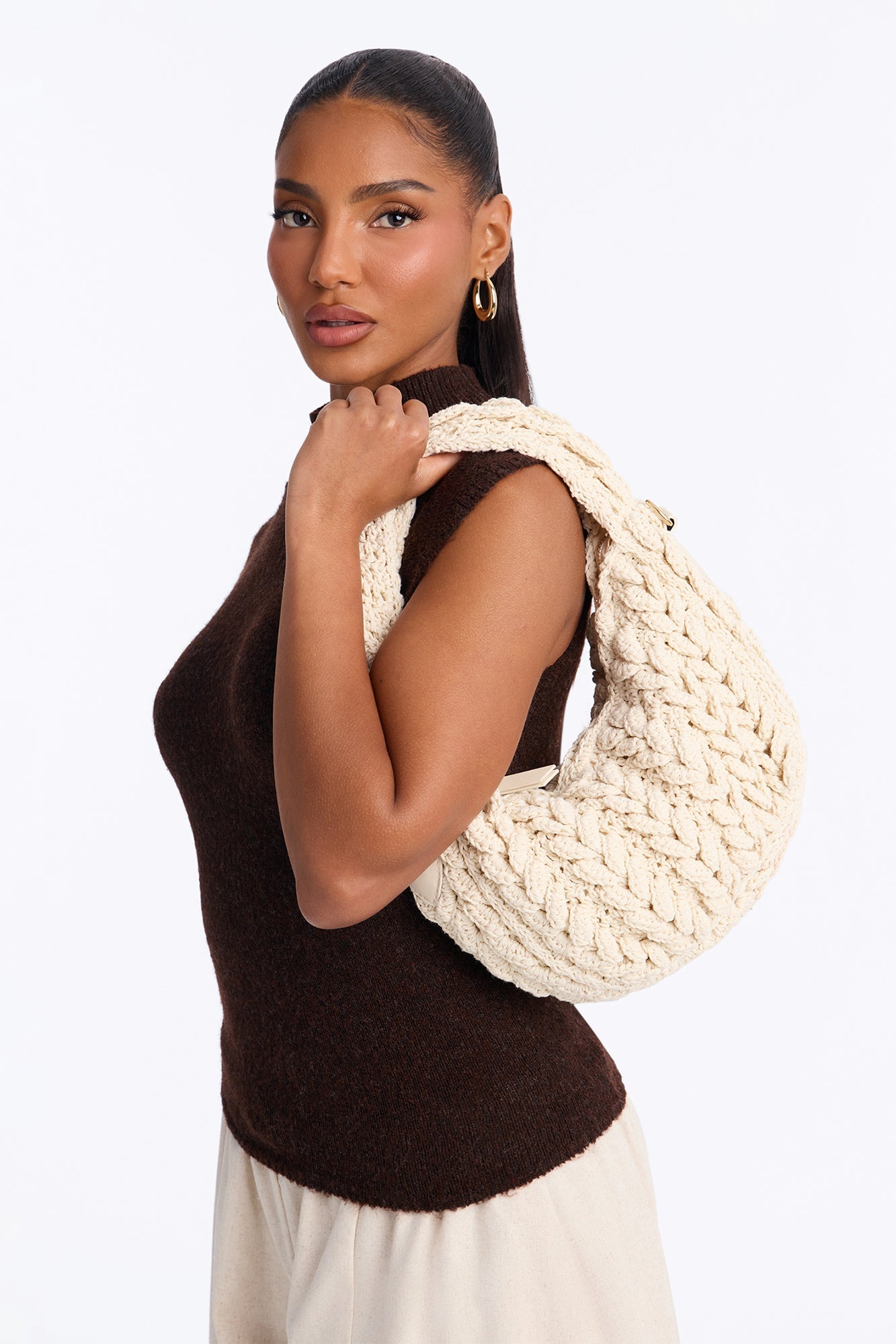 Knit Dreams Crochet Bag - Ivory image 1