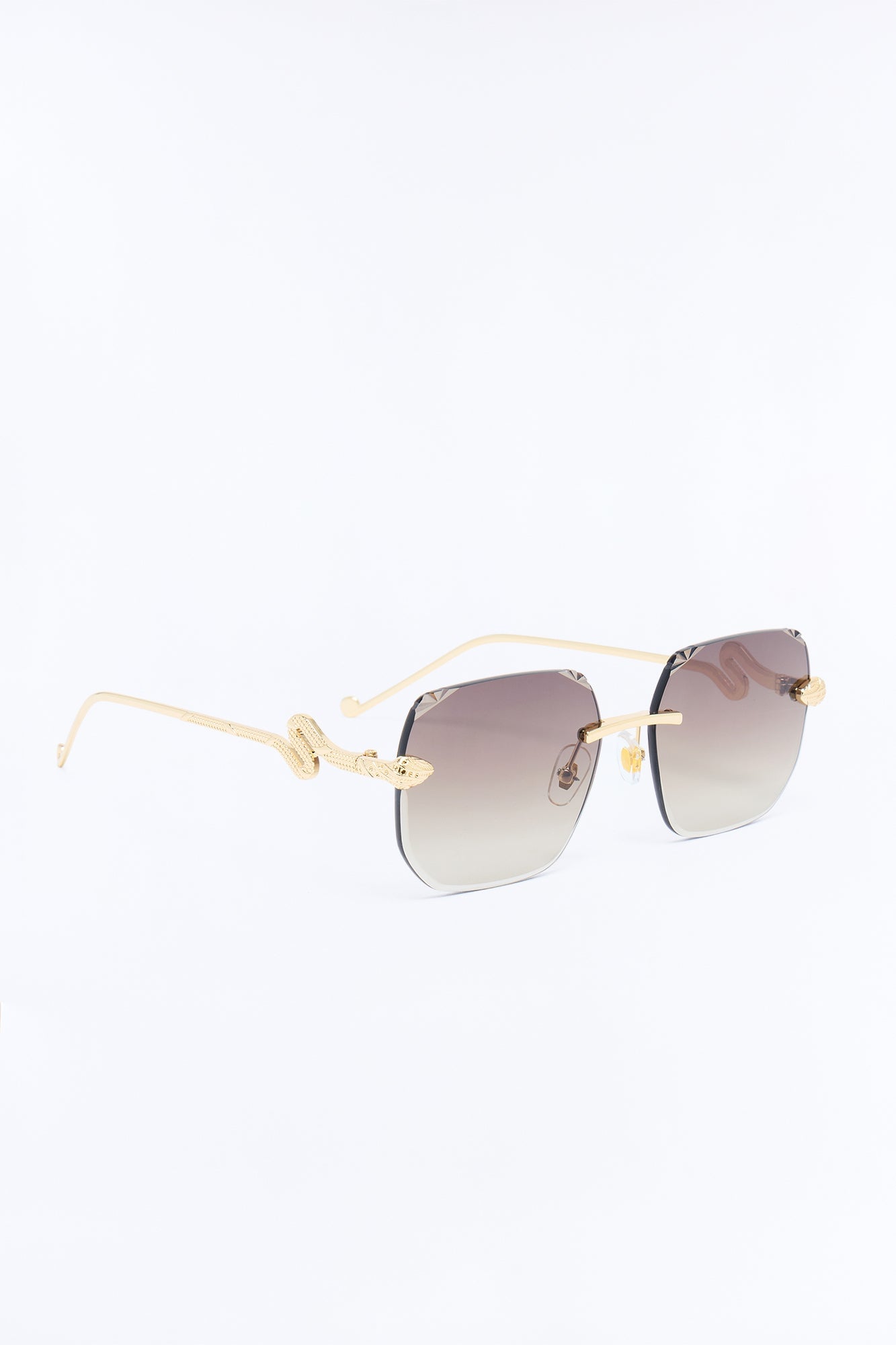 Slither My Way Sunglasses - Grey/Gold image 4