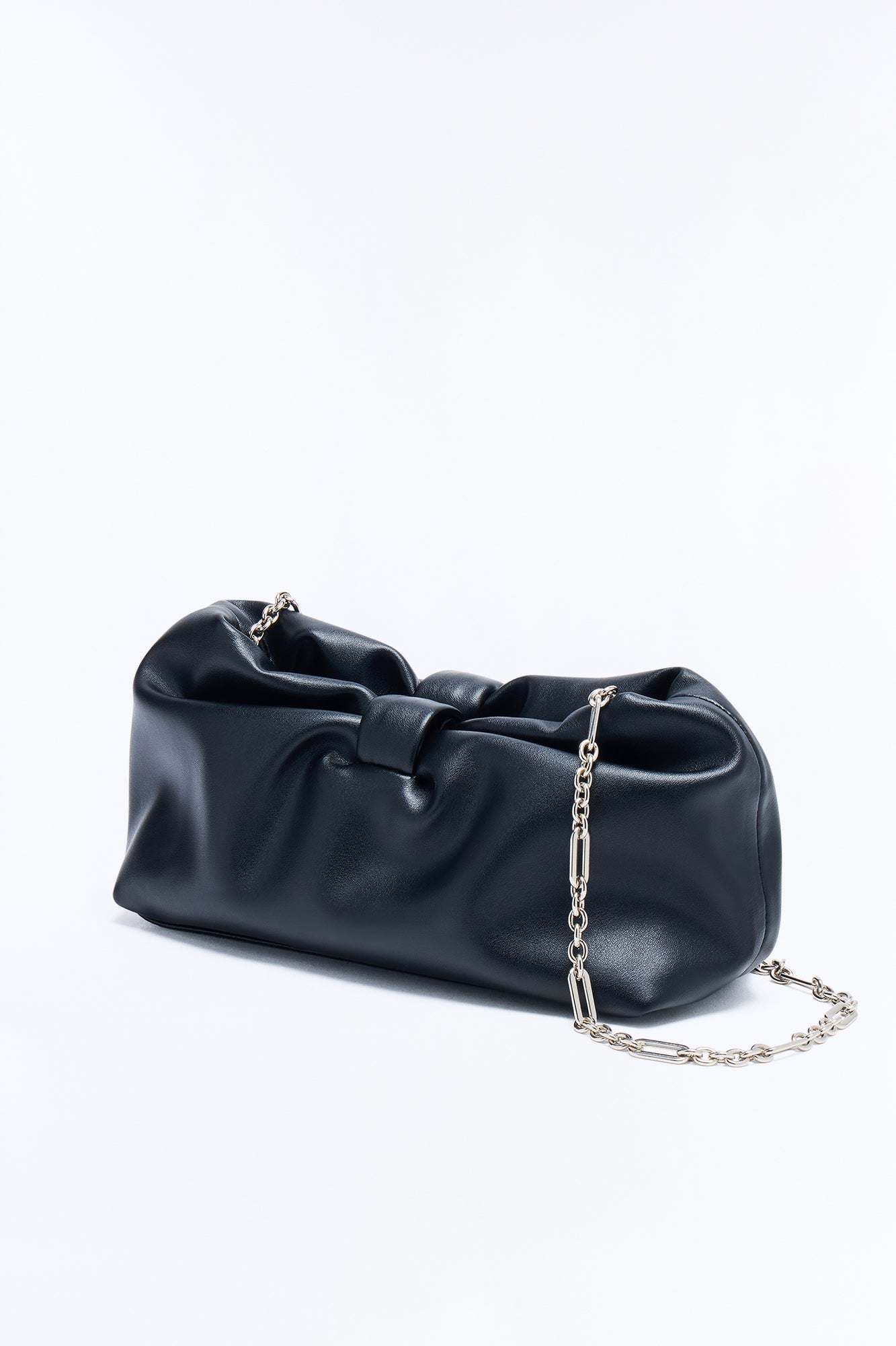 Main Character Feeling Faux Leather Clutch Handbag - Black image 3