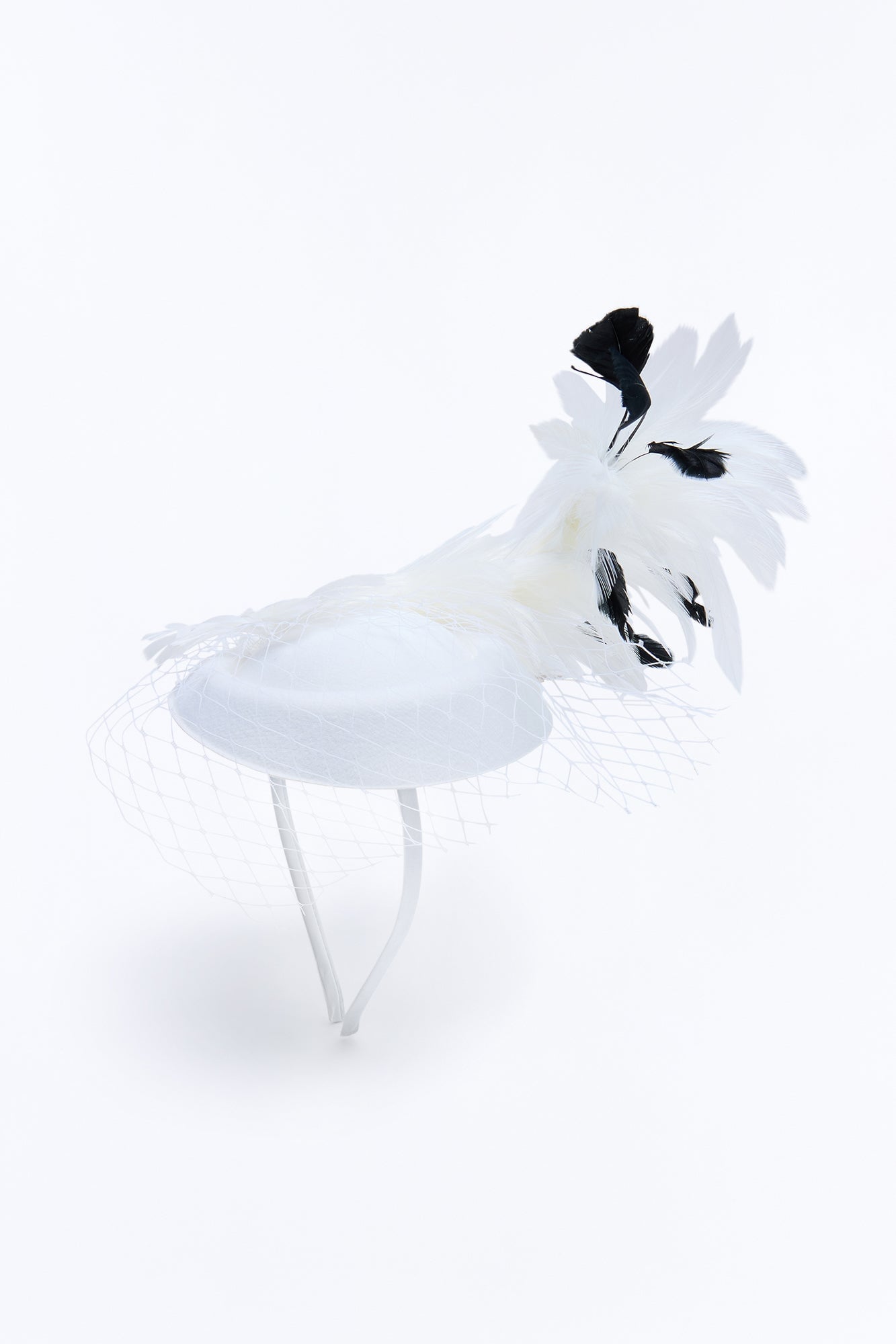 Main Act Fascinator - White image 4