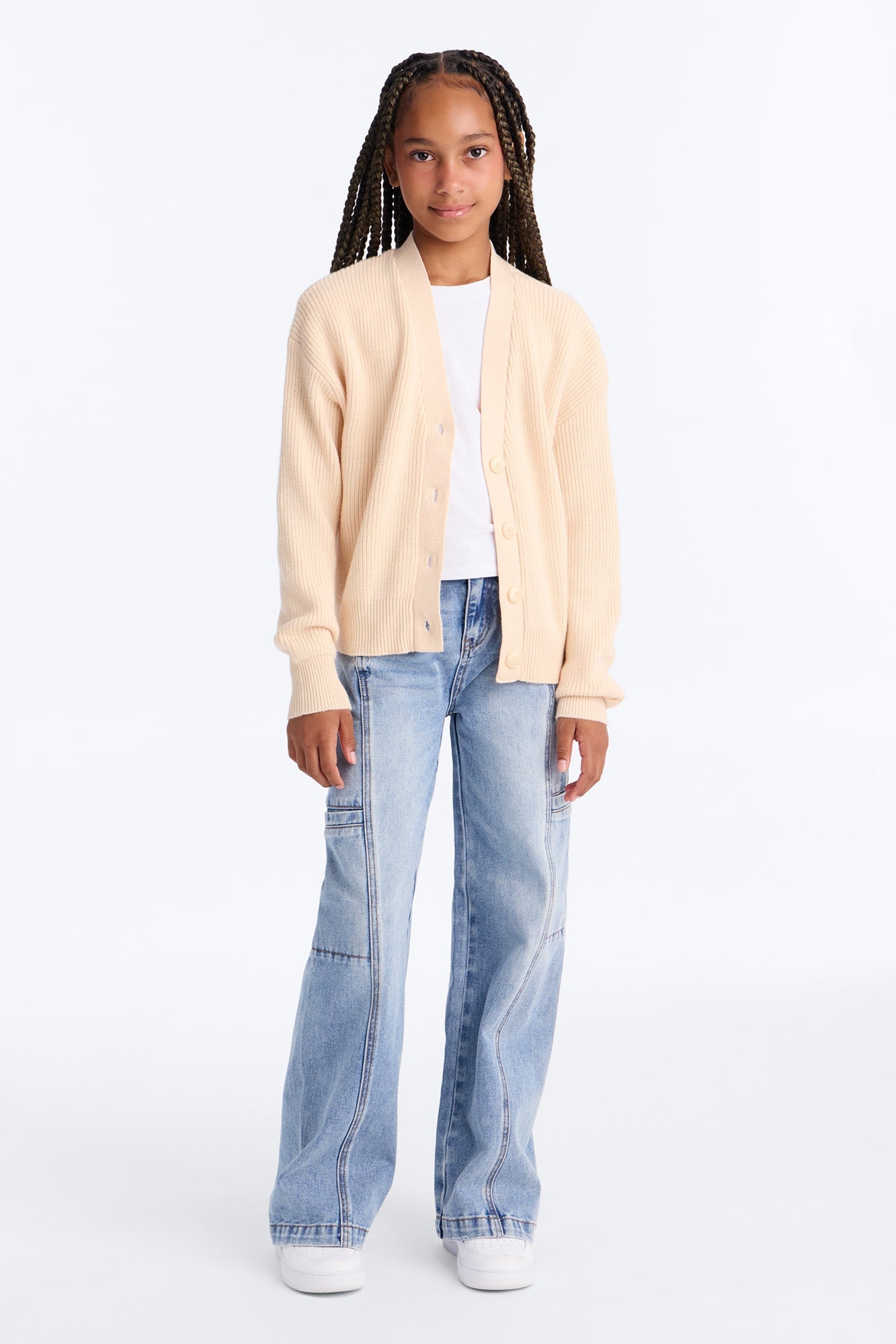Mini Day Dream Cardigan - Oatmeal image 2