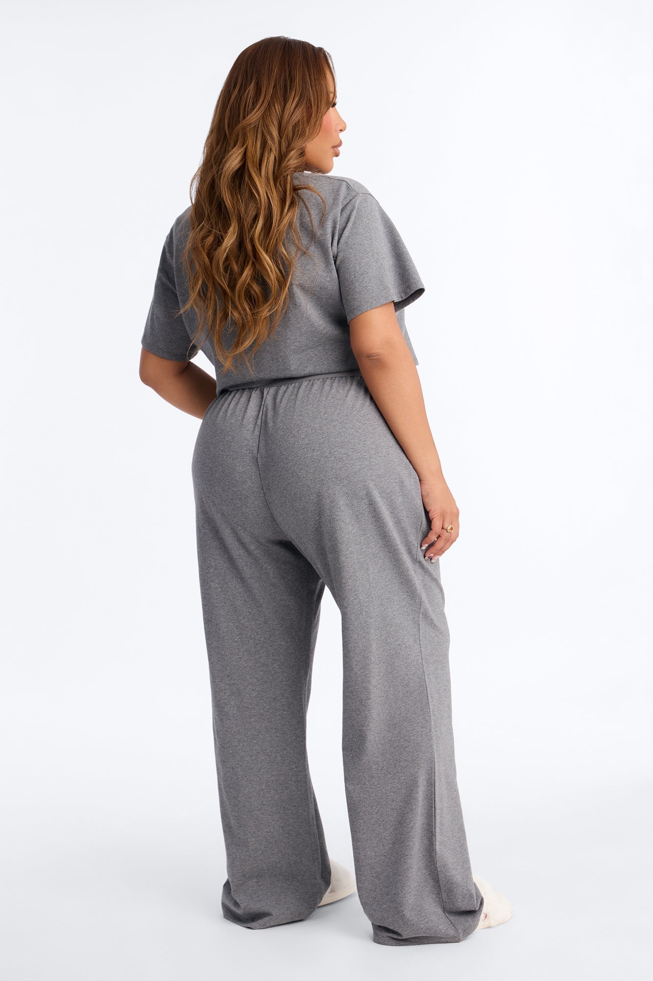 FN Mood Cotton PJ Pant Set - Charcoal image 4