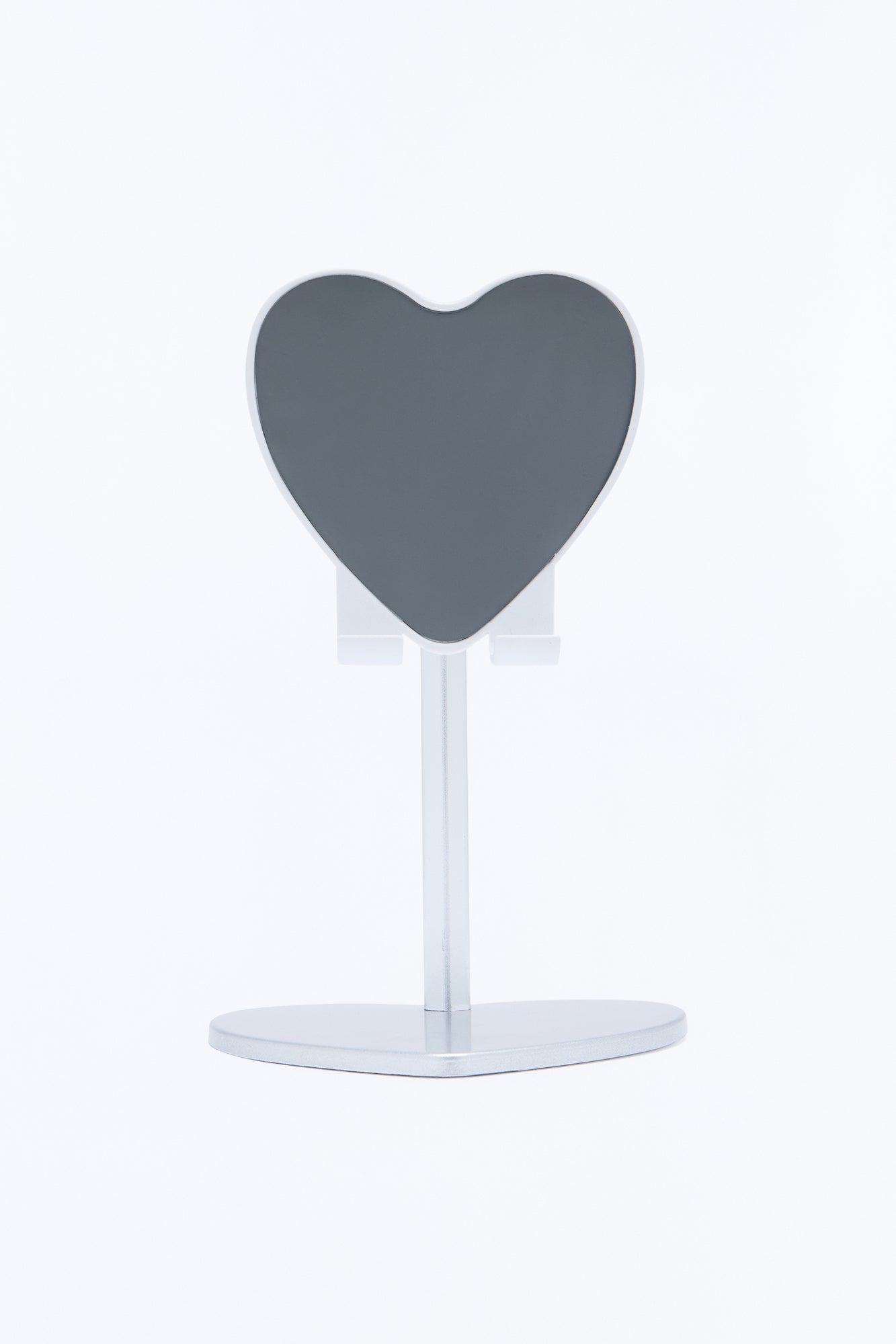 Heart Shape Phone Stand - Silver image 1