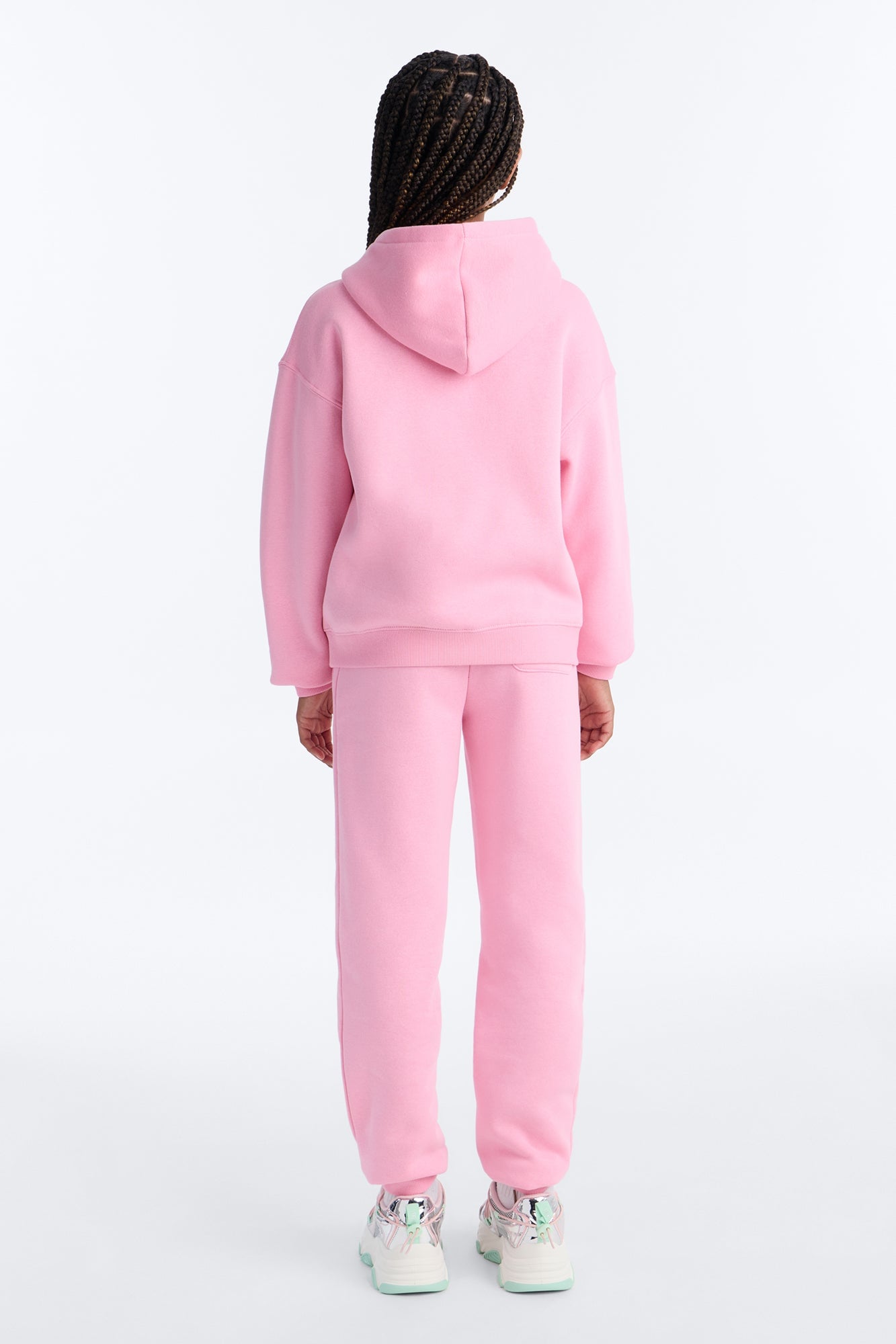 Mini Stole Your Toys Fleece Jogger Set - Pink image 4