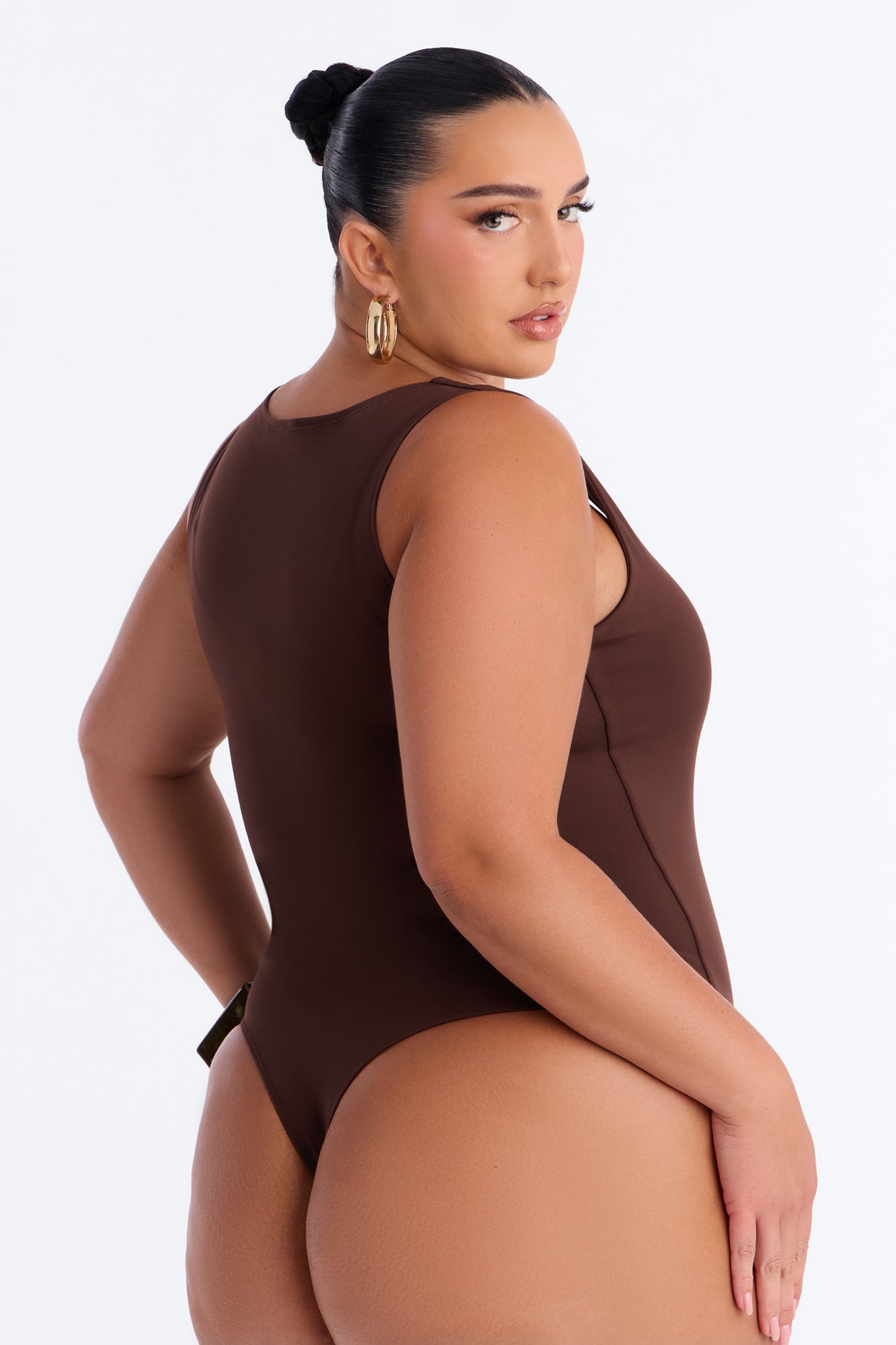 Adriana Smooth Fit Bodysuit - Brown image 3