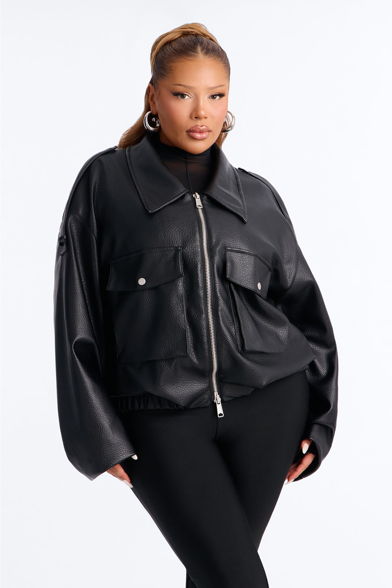 Always Effortless Bomber Jacket - Black image 1