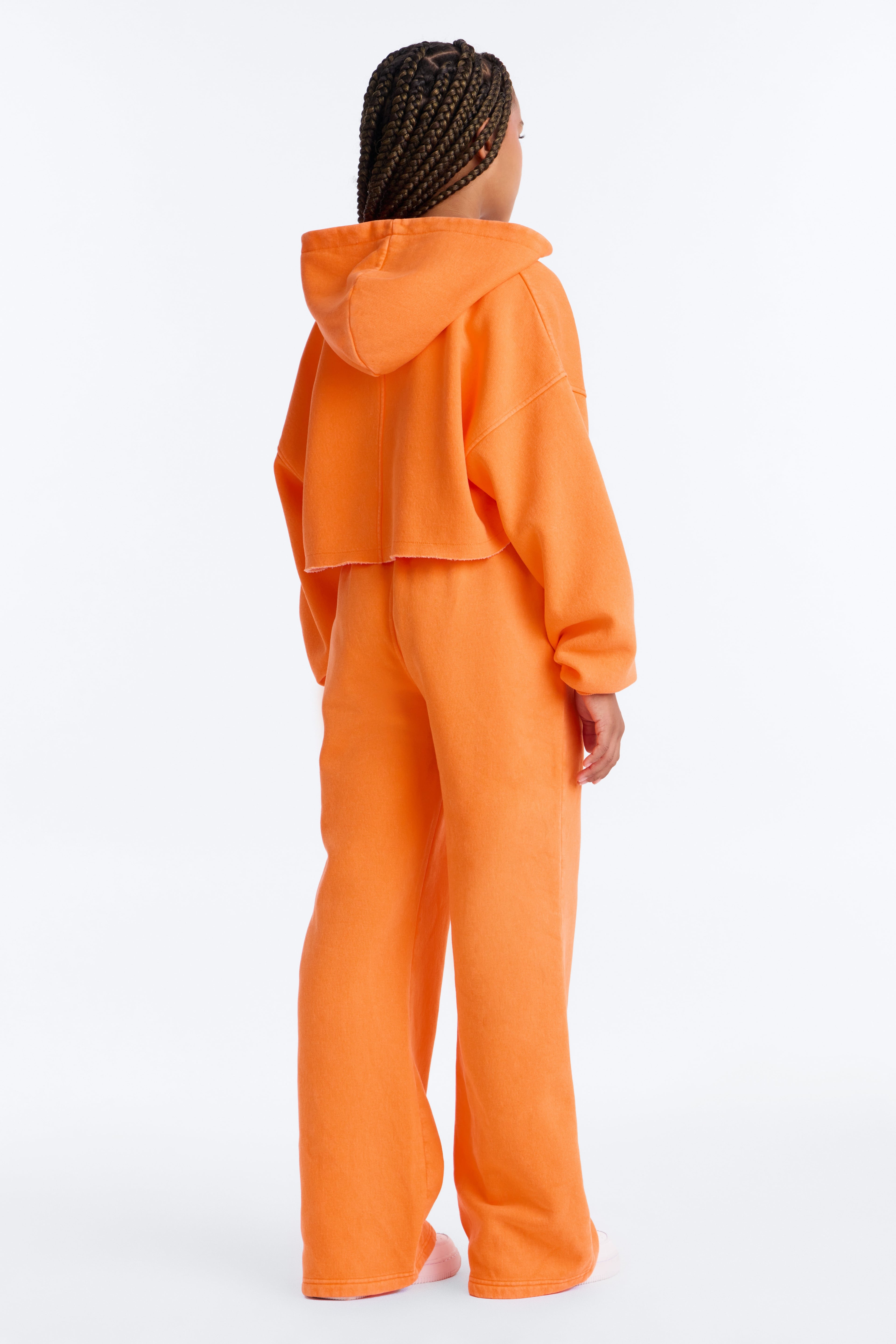 Mini On The Go Fleece Pant Set II - Orange image 4