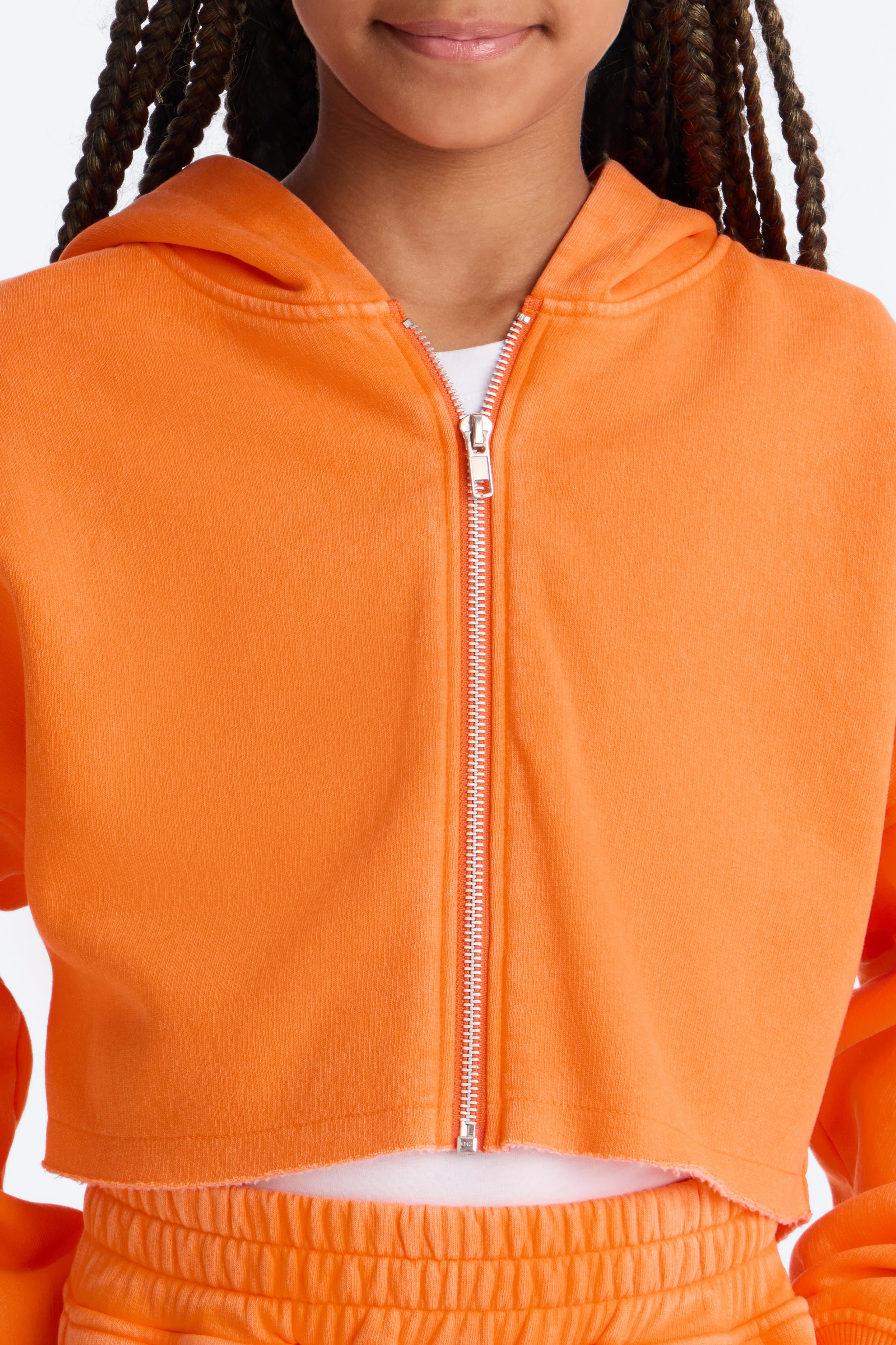 Mini On The Go Fleece Pant Set II - Orange image 3