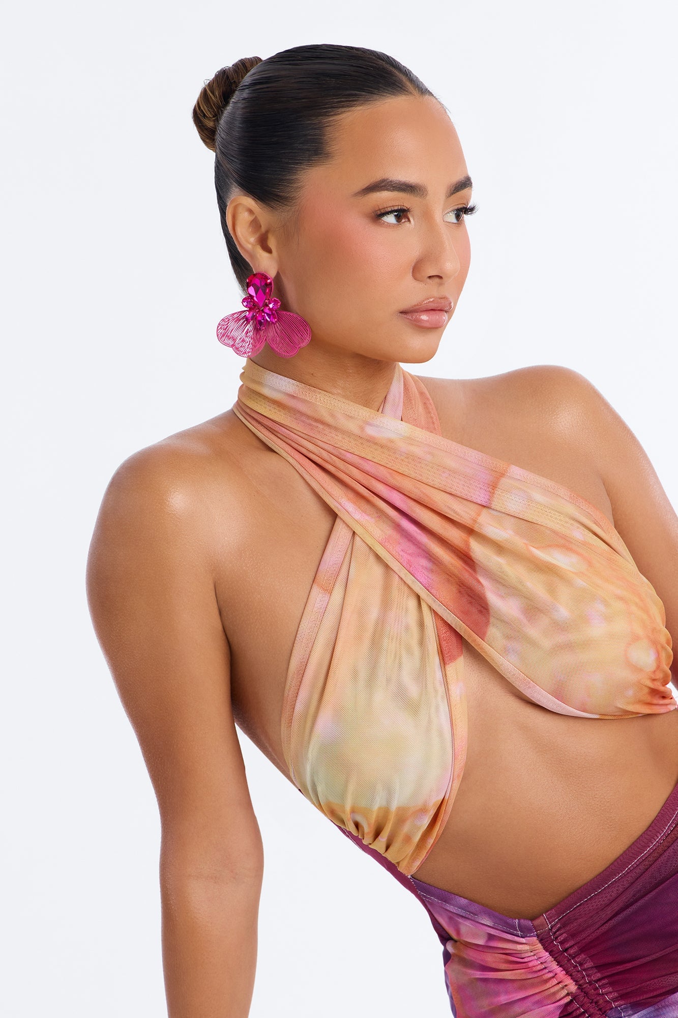Sparked Moments Drop Earrings - Pink image 1