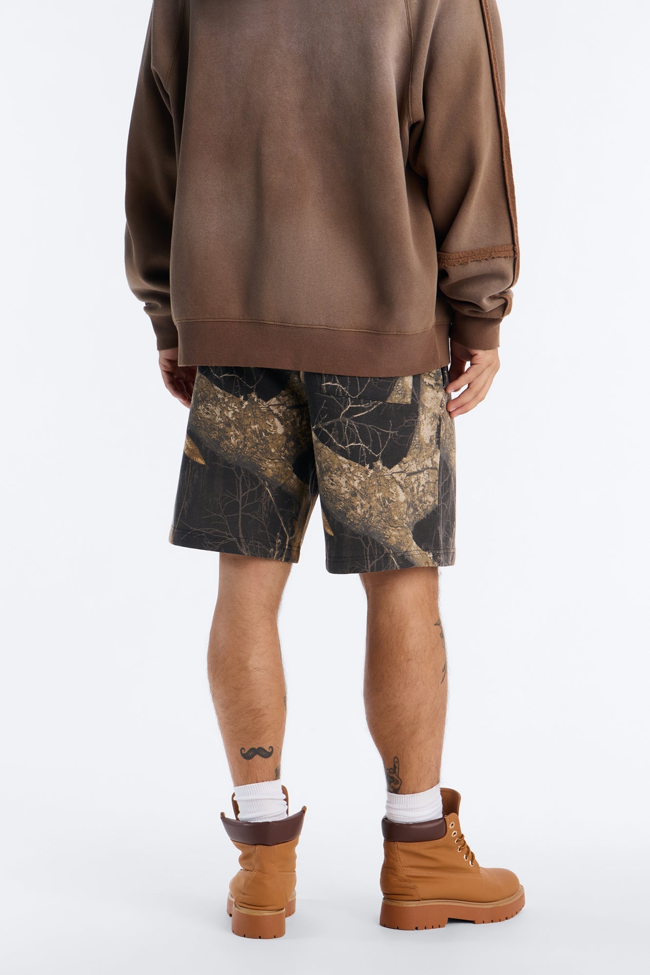 Real Tree Shadow Los Angeles Rhinestone Sweatshort - Camouflage image 8