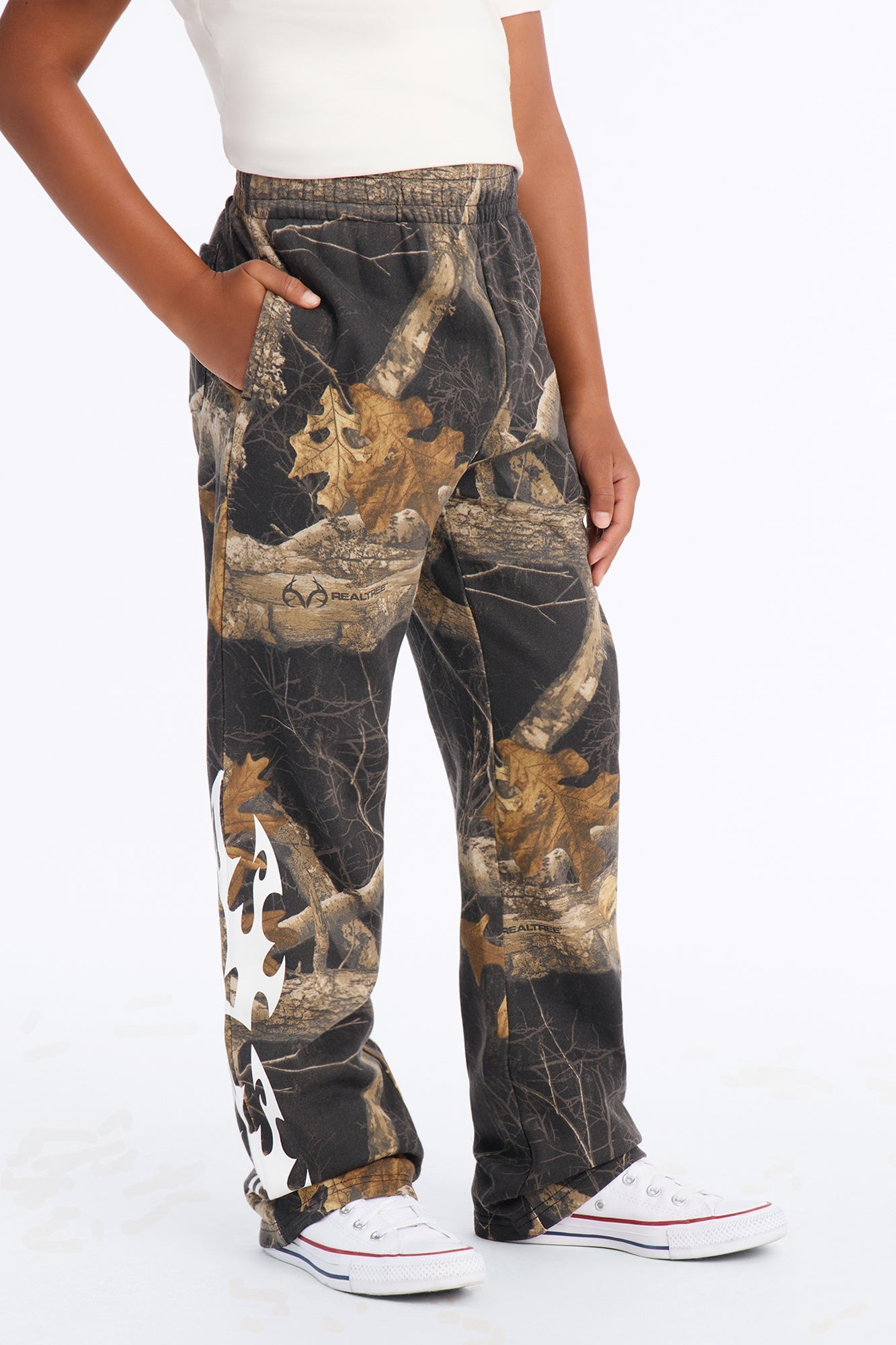 Mini Real Tree Shadow Goth Sweatpant - Camouflage image 2