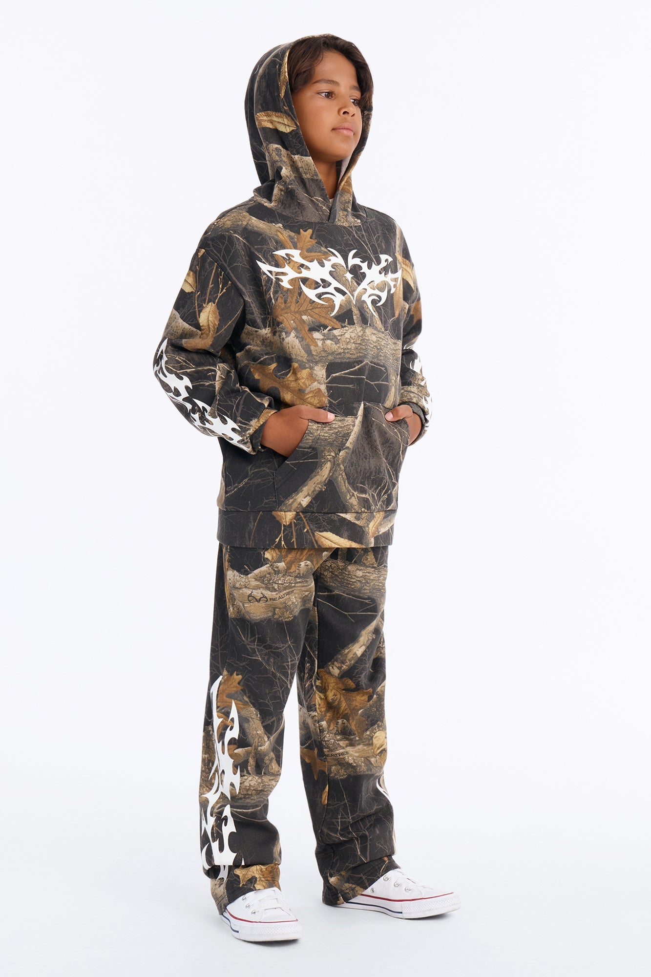 Mini Real Tree Shadow Goth Sweatpant - Camouflage image 1