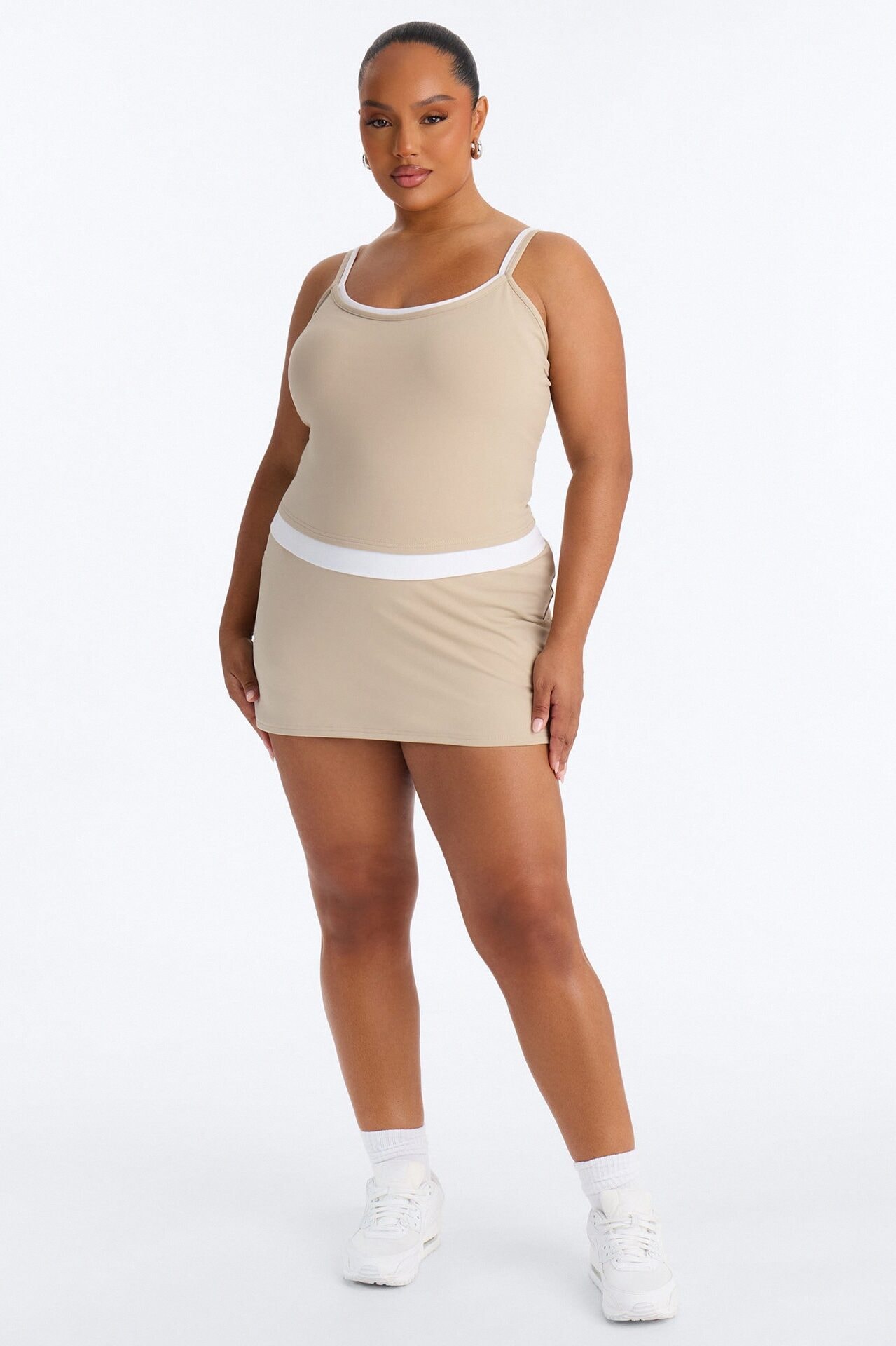 Claudia Mini Skirt Set - Taupe image 1