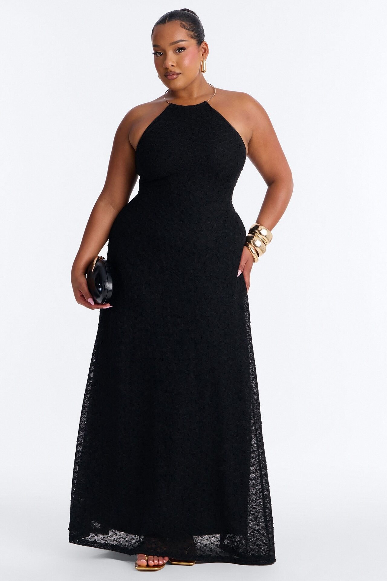 Caribbean Shores Maxi Dress - Black image 1