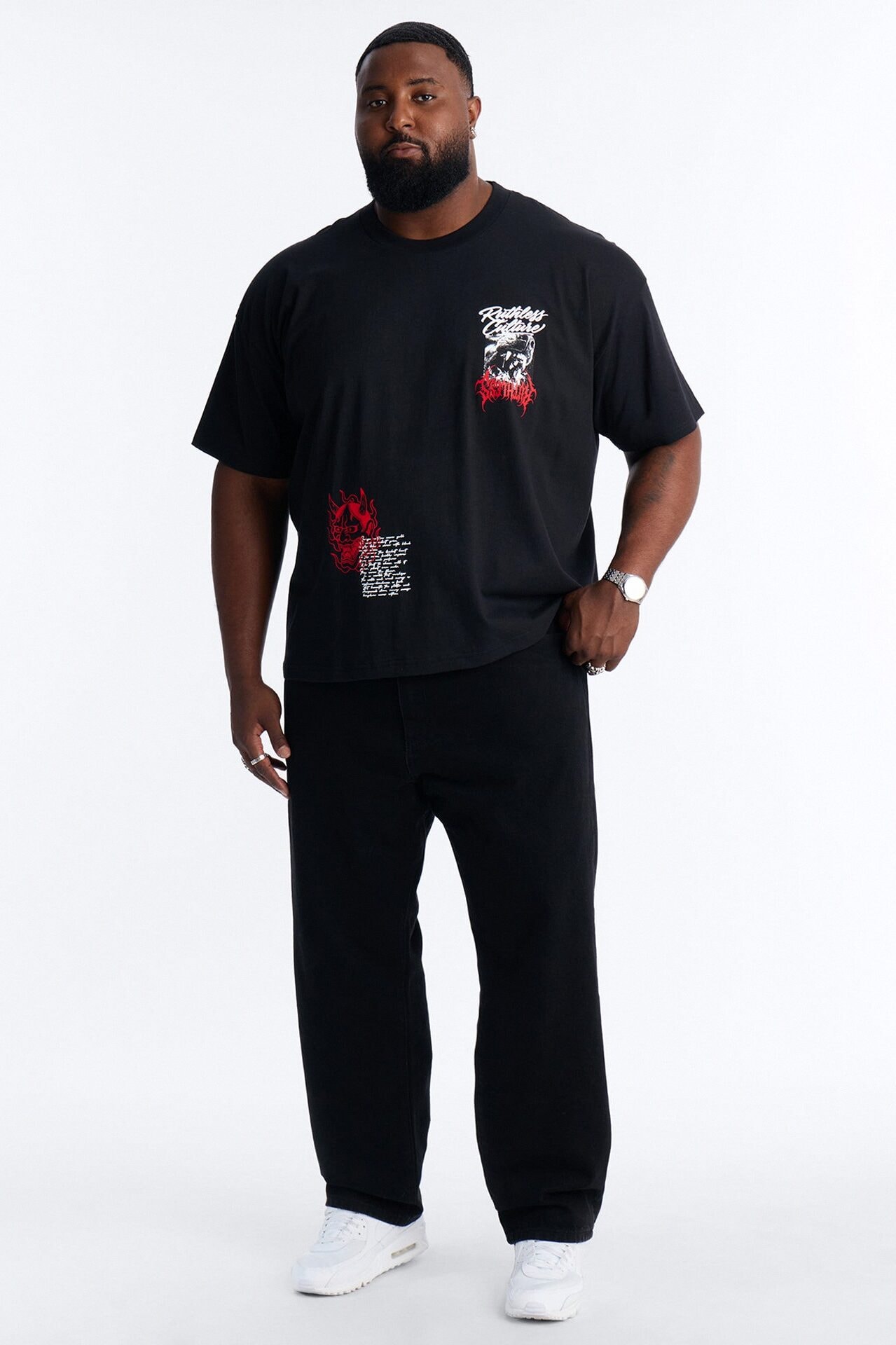 Ruthless Culture Forever Boxy Short Sleeve Tee - Black image 1